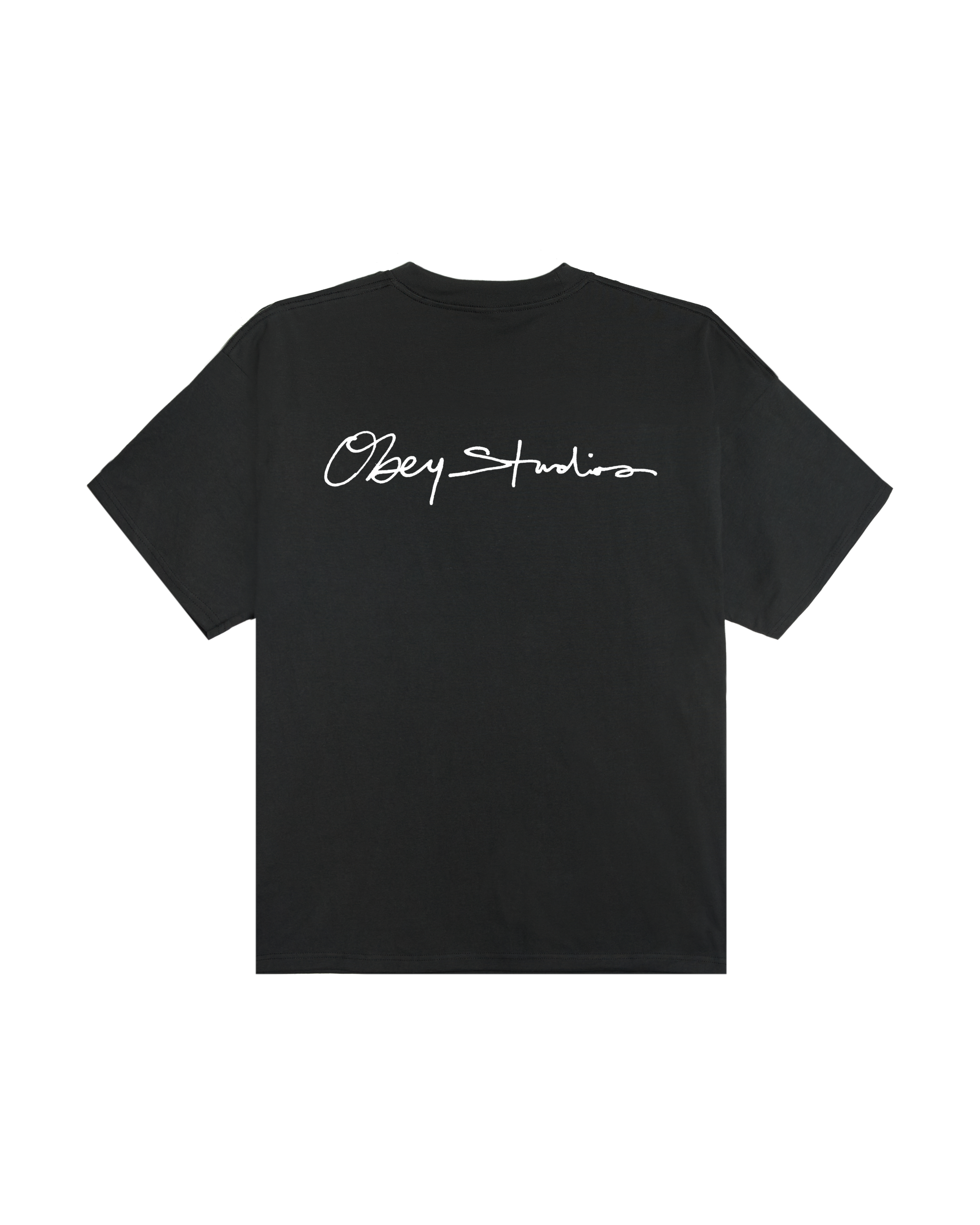 obey palm heavyweight t-shirt vintage black (zoomed)