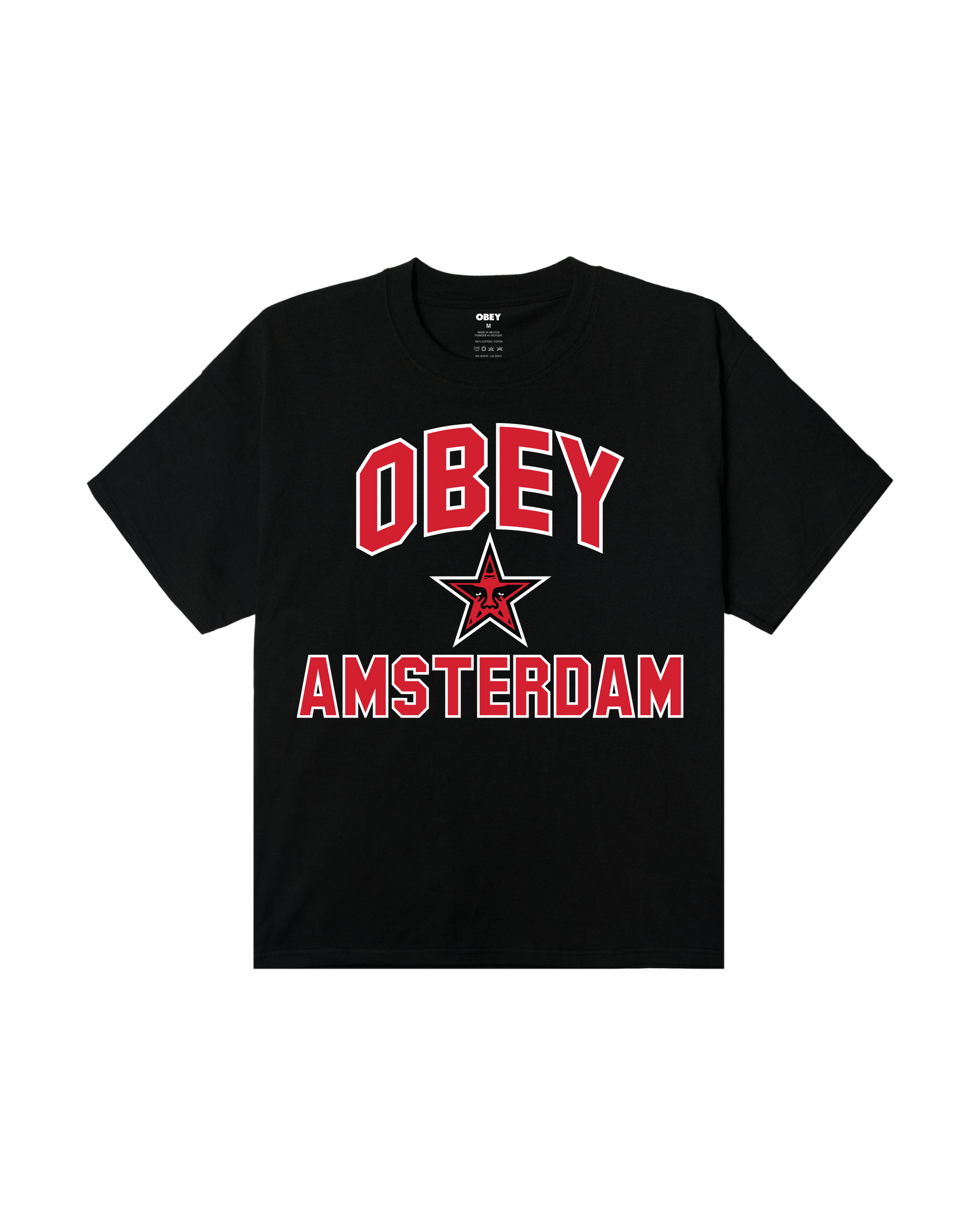 AMSTERDAM CITY STAR HEAVYWEIGHT T-SHIRT (zoomed)