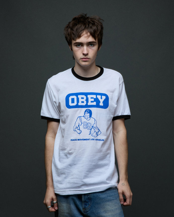 PEACE MOVEMENT RINGER T-SHIRT - alternate view