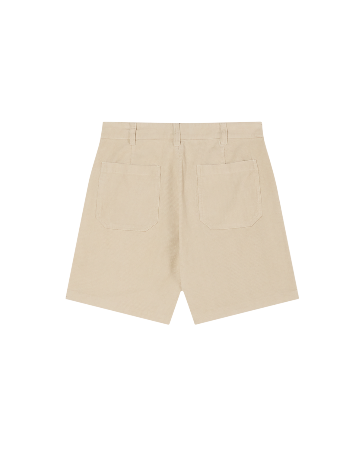 obey daily cord short silver grey faded wash