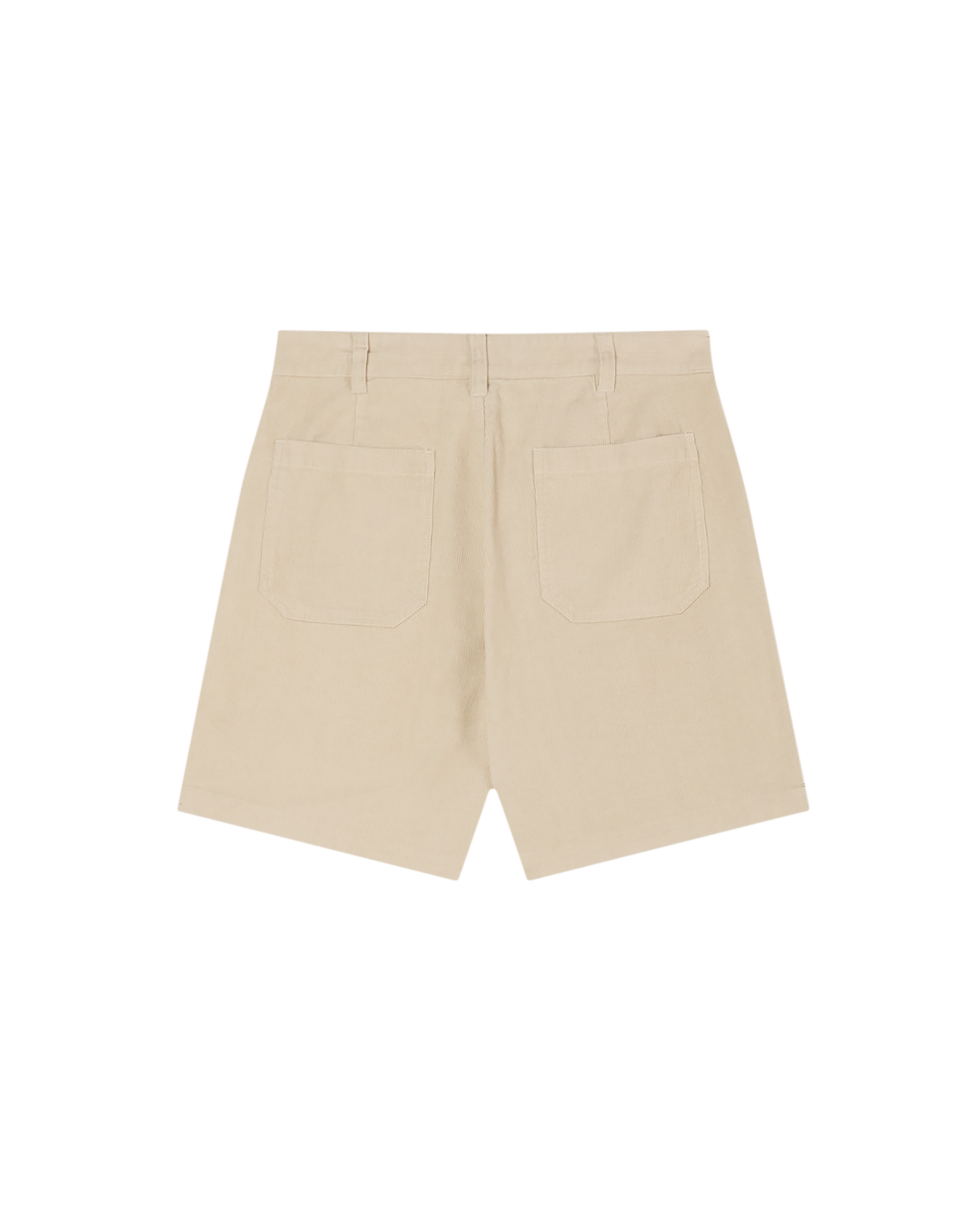 obey daily cord short silver grey faded wash