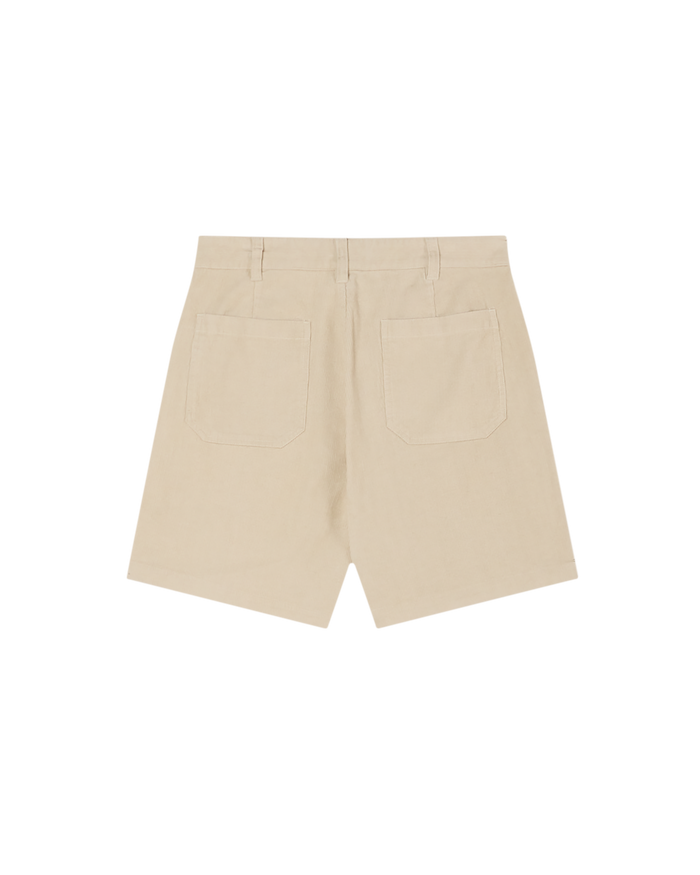 obey daily cord short silver grey faded wash - alternate view