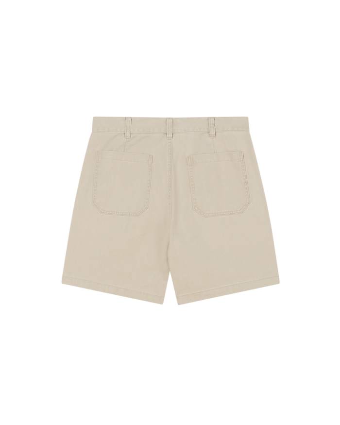 obey daily short silver grey faded wash - alternate view