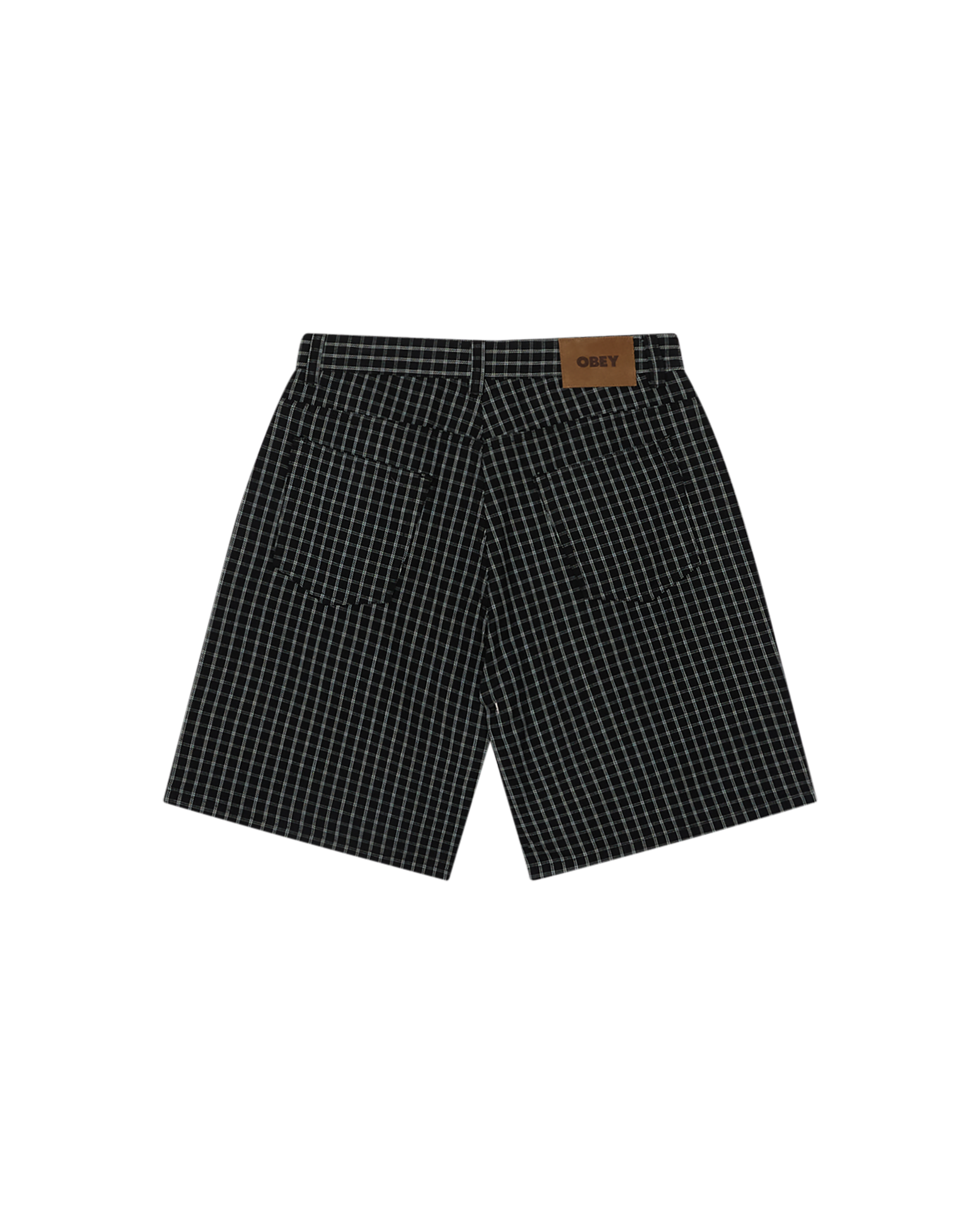 PLAID BAGGY DENIM SHORT (zoomed)