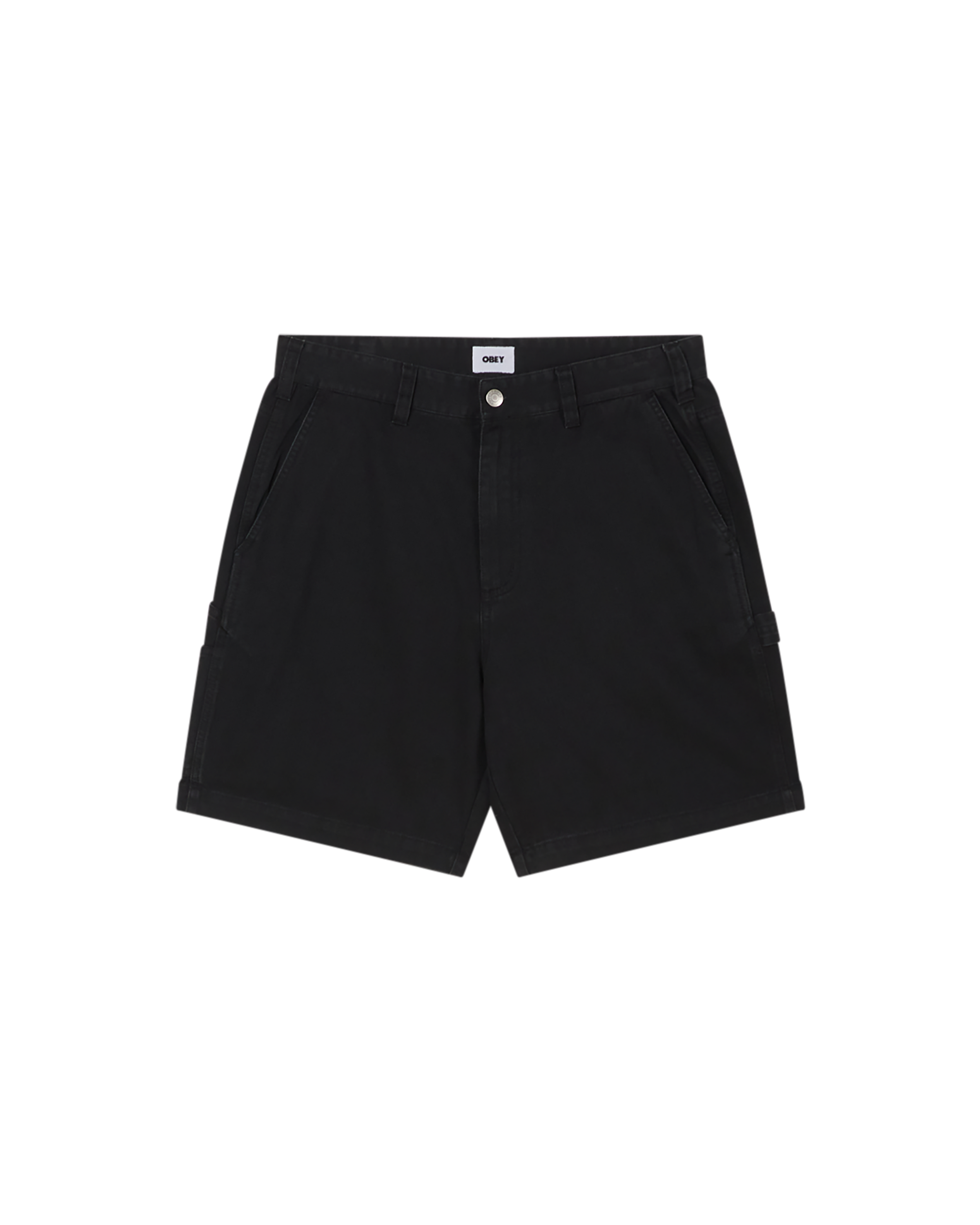 obey big timer carpenter short black faded wash (zoomed)