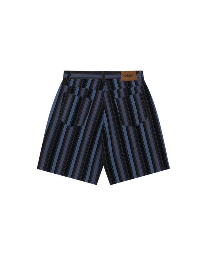 BAJA STRIPE BAGGY DENIM SHORT - alternate view
