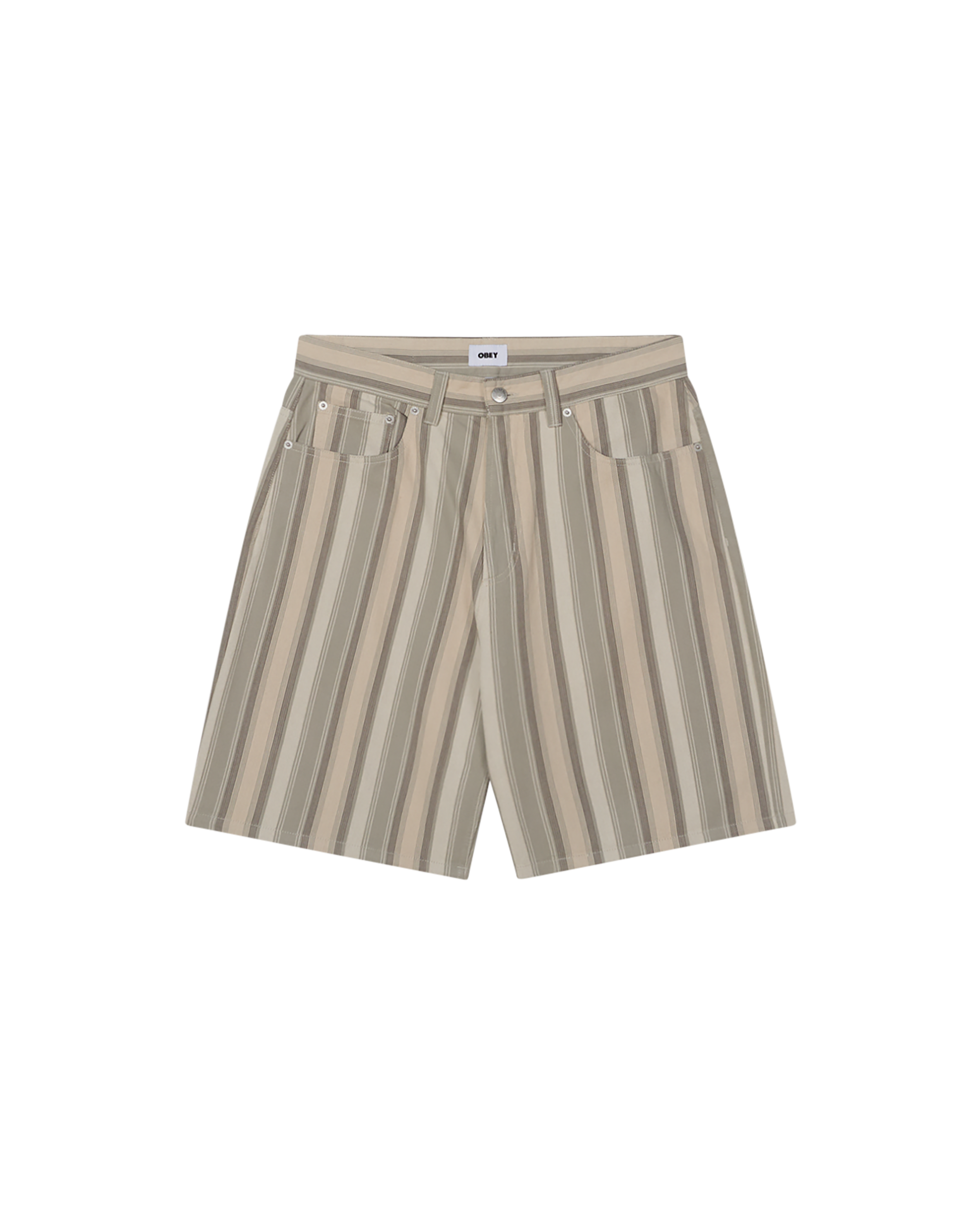 BAJA STRIPE BAGGY DENIM SHORT (zoomed)