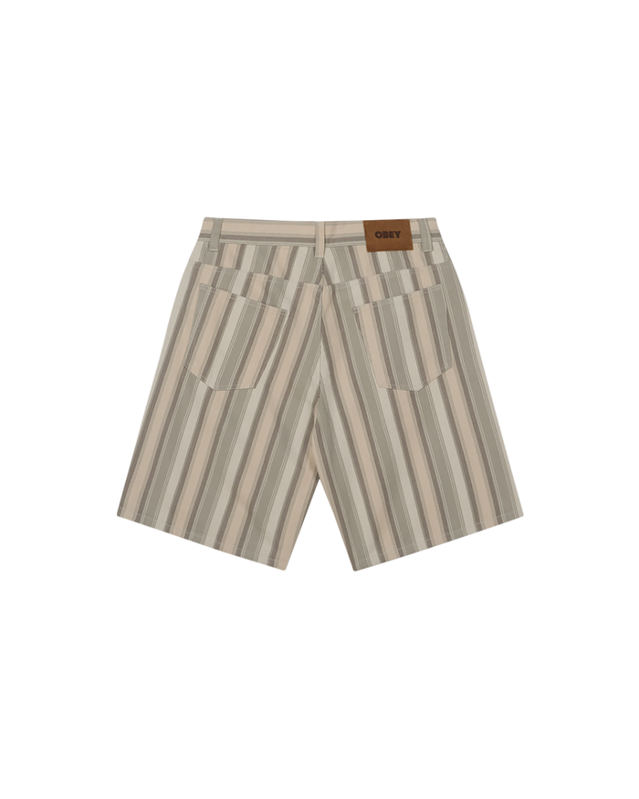 BAJA STRIPE BAGGY DENIM SHORT