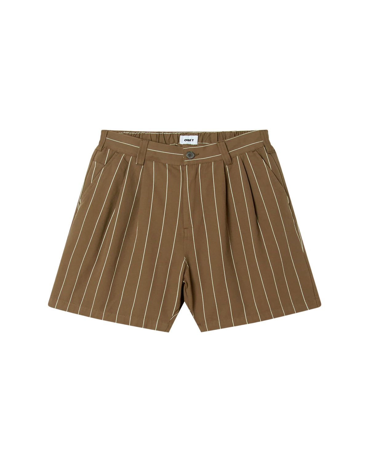 obey-foster-stripe-pleated-short-canteen-multi