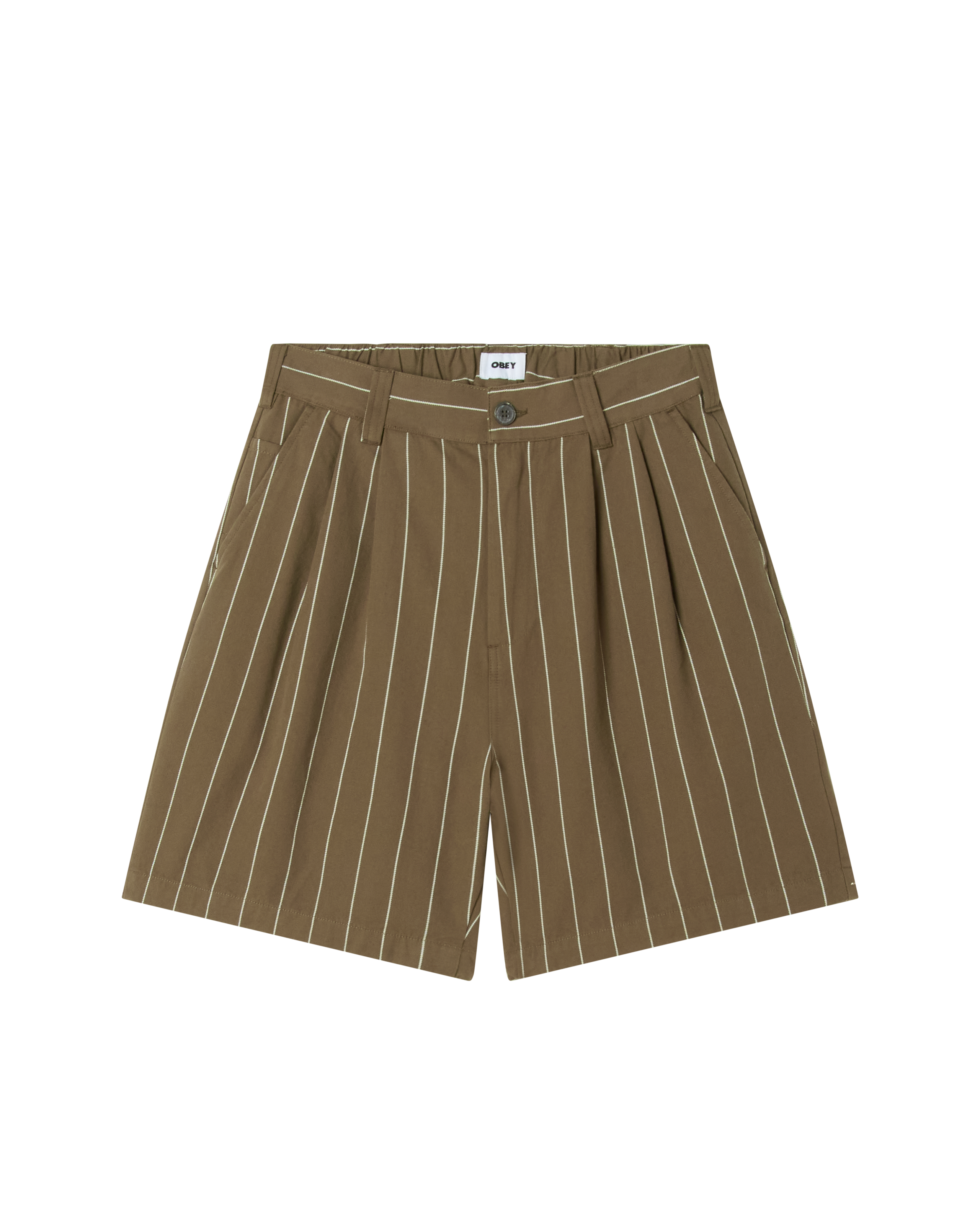 FOSTER STRIPE PLEATED SHORT (zoomed)