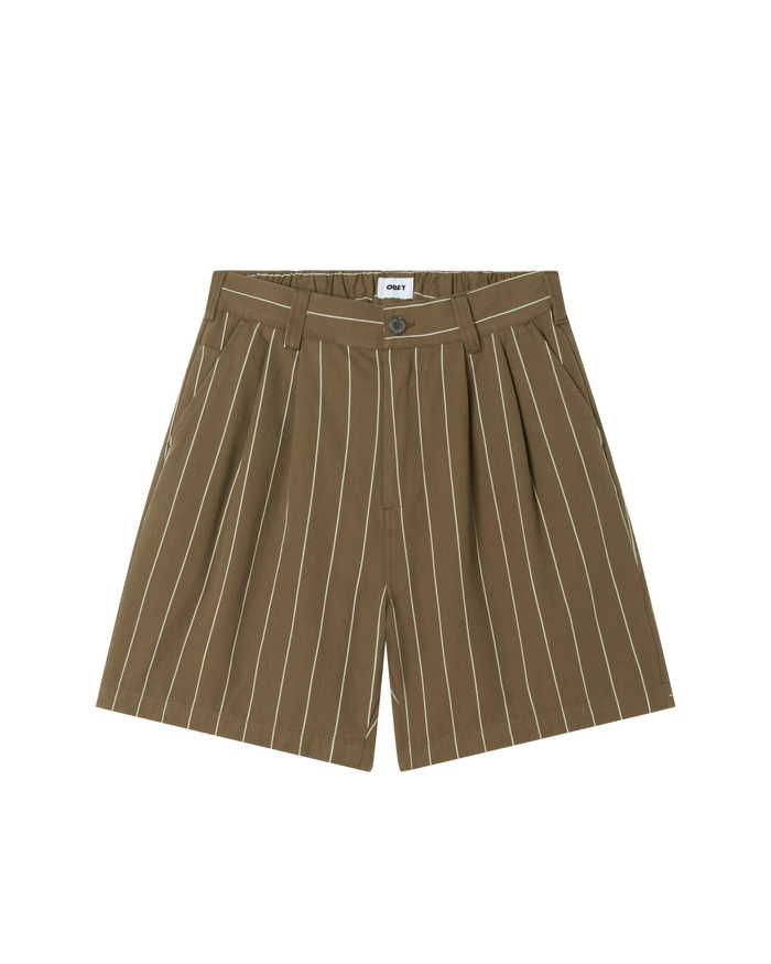 FOSTER STRIPE PLEATED SHORT