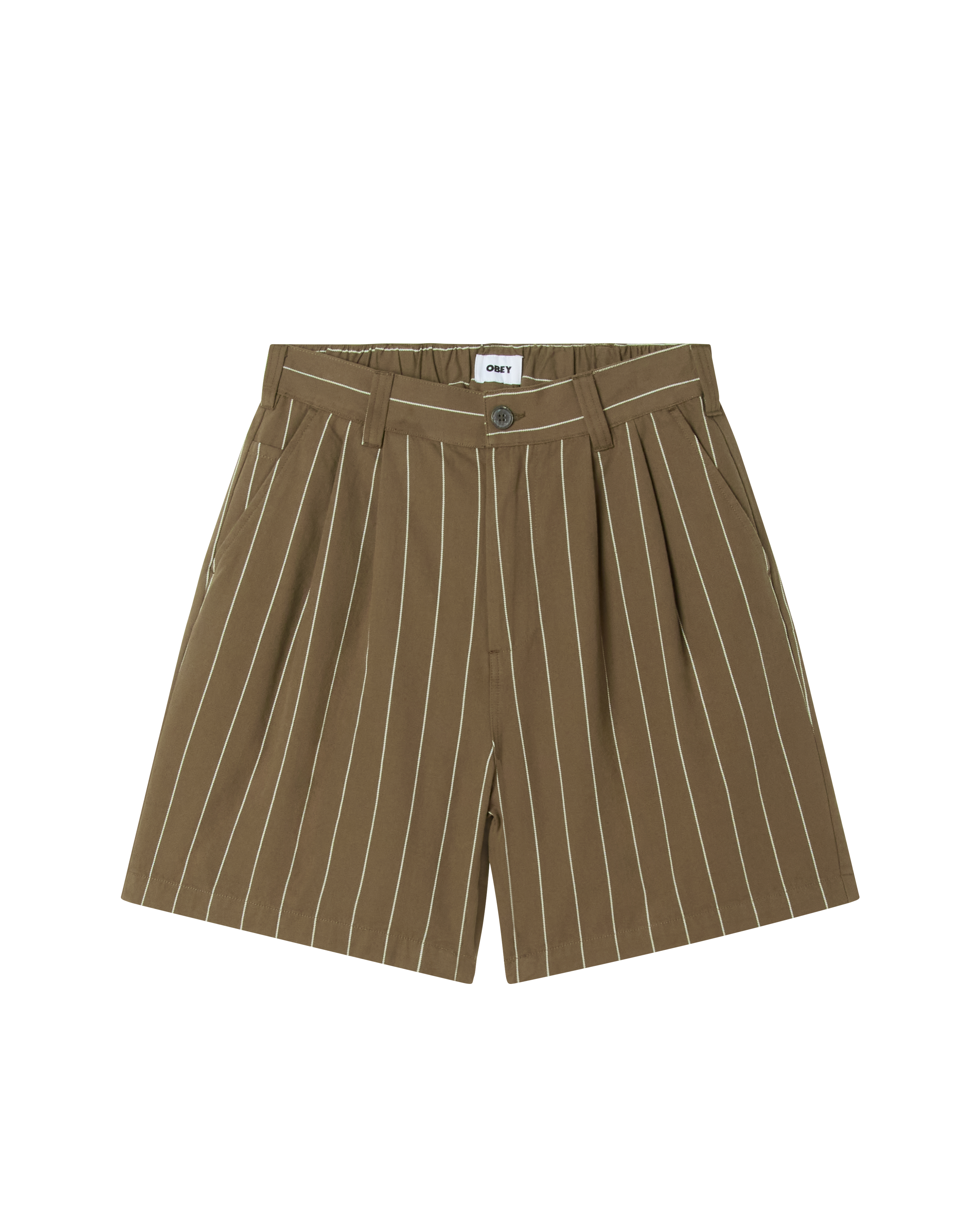 FOSTER STRIPE PLEATED SHORT – OBEY CLOTHING