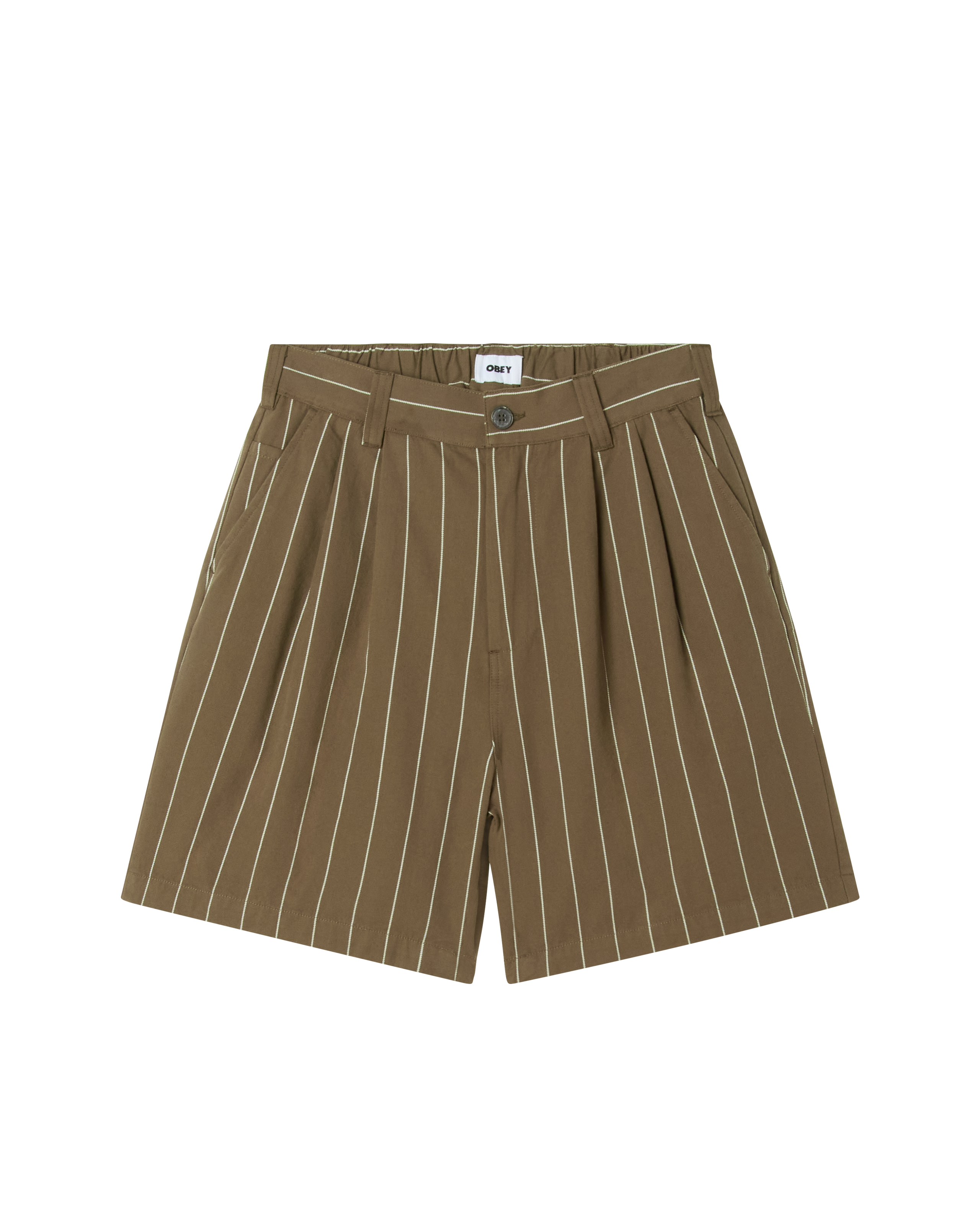FOSTER STRIPE PLEATED SHORT (zoomed)
