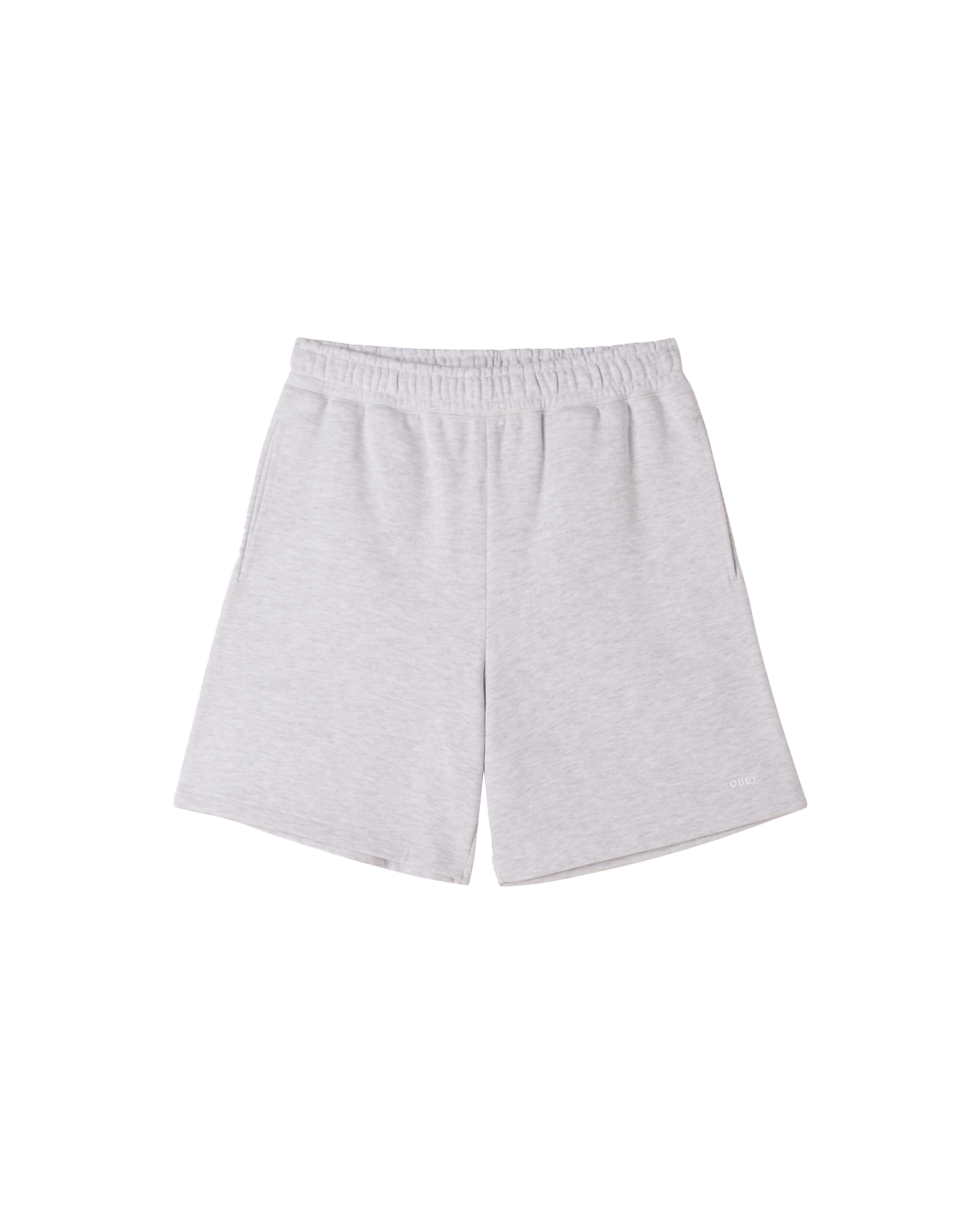 obey est works bold sweatshort ash grey (zoomed)