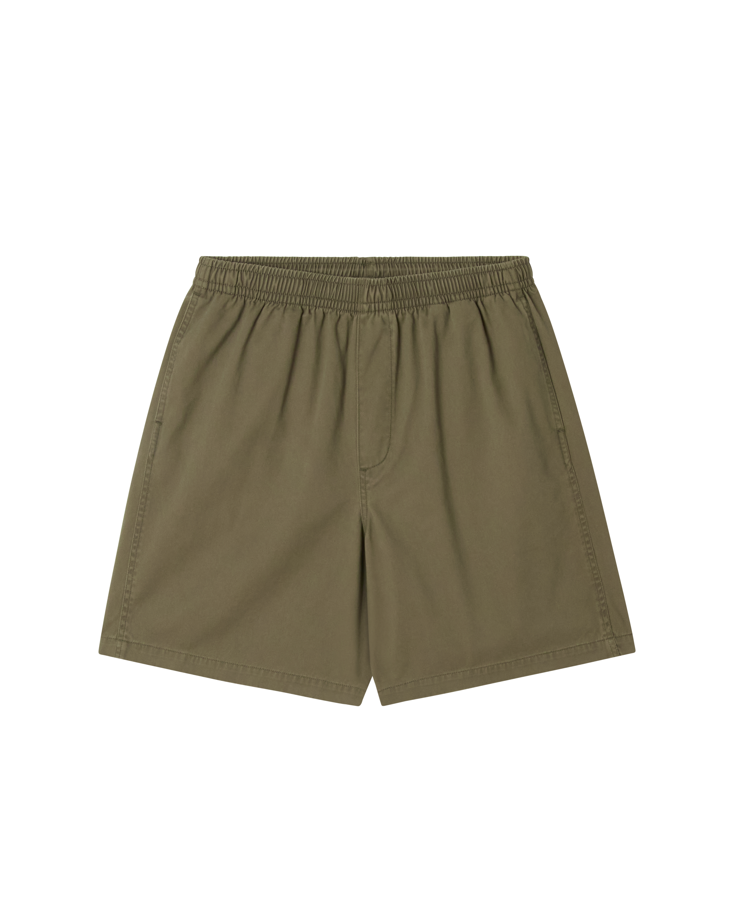 obey theo easy short smokey olive faded wash (zoomed)