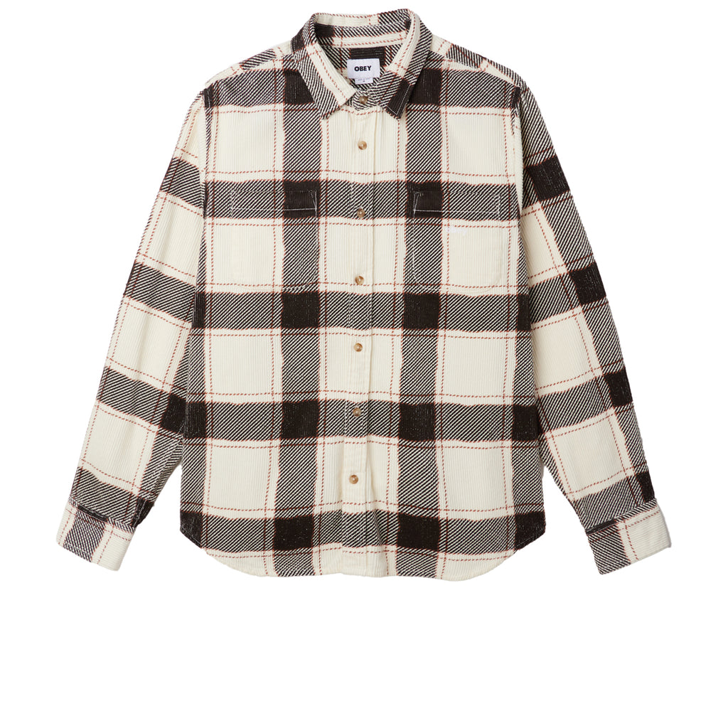 ADRIAN CORD SHIRT UNBLEACHED MULTI | OBEY Clothing
