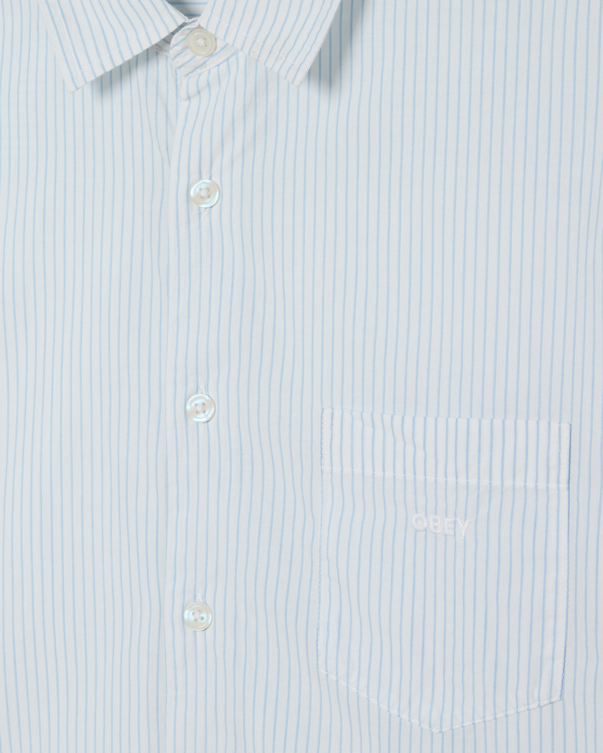 obey isaac shirt sky blue multi