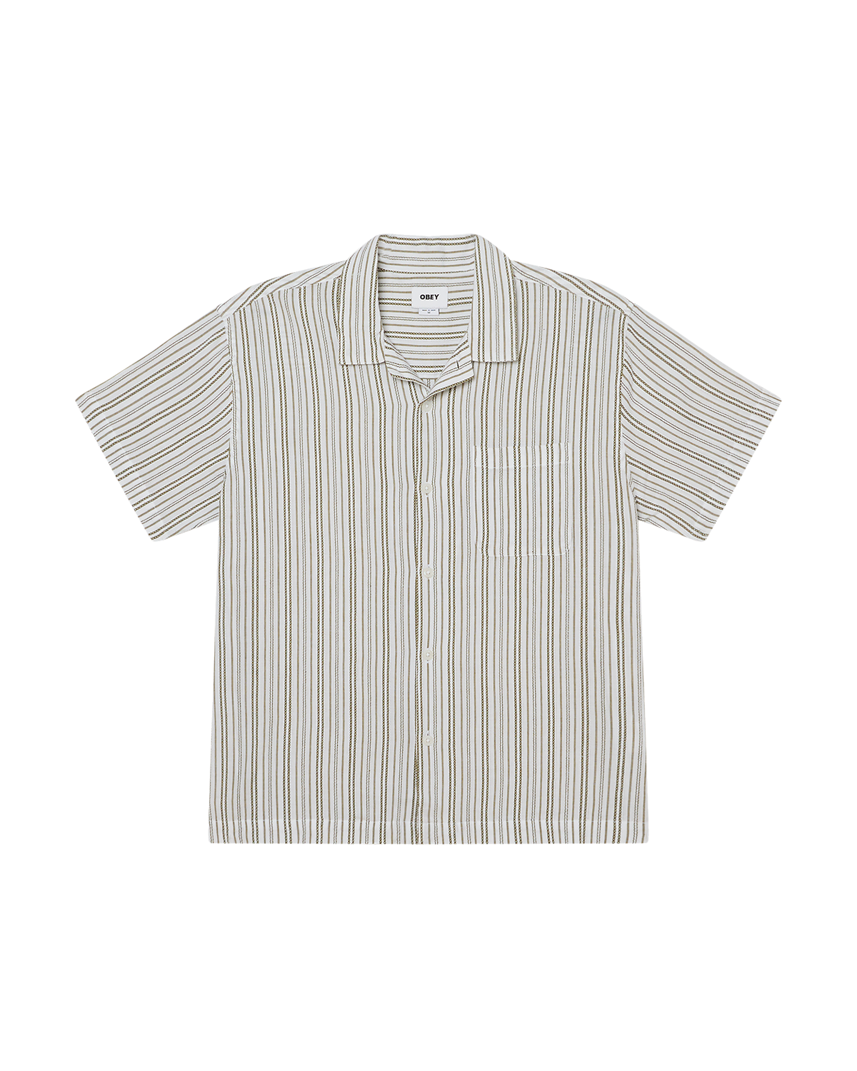 obey evans ss shirt moss green multi (zoomed)