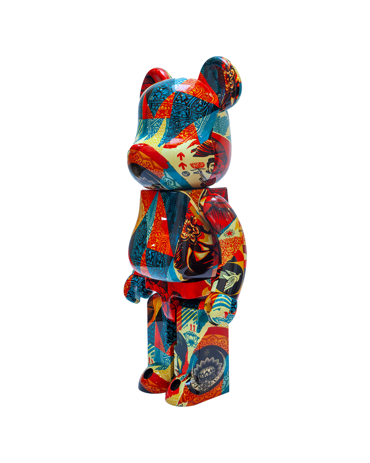 Shepard Fairey collage BEARBRICK 1000%