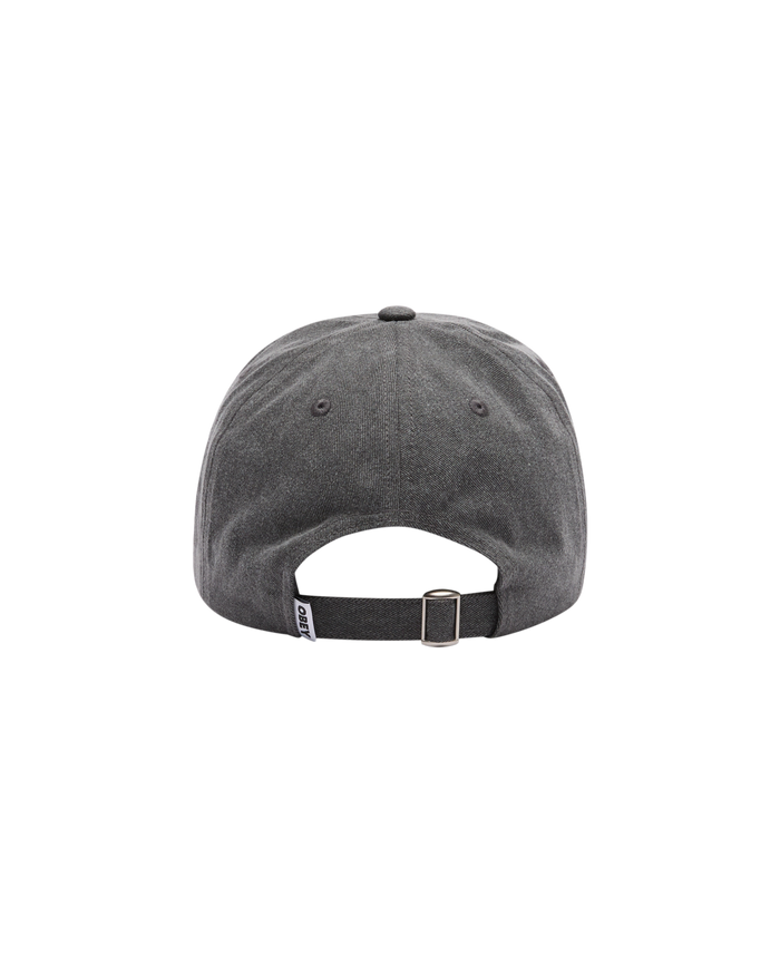 WASHED TWILL FLOWER STRAPBACK - alternate view