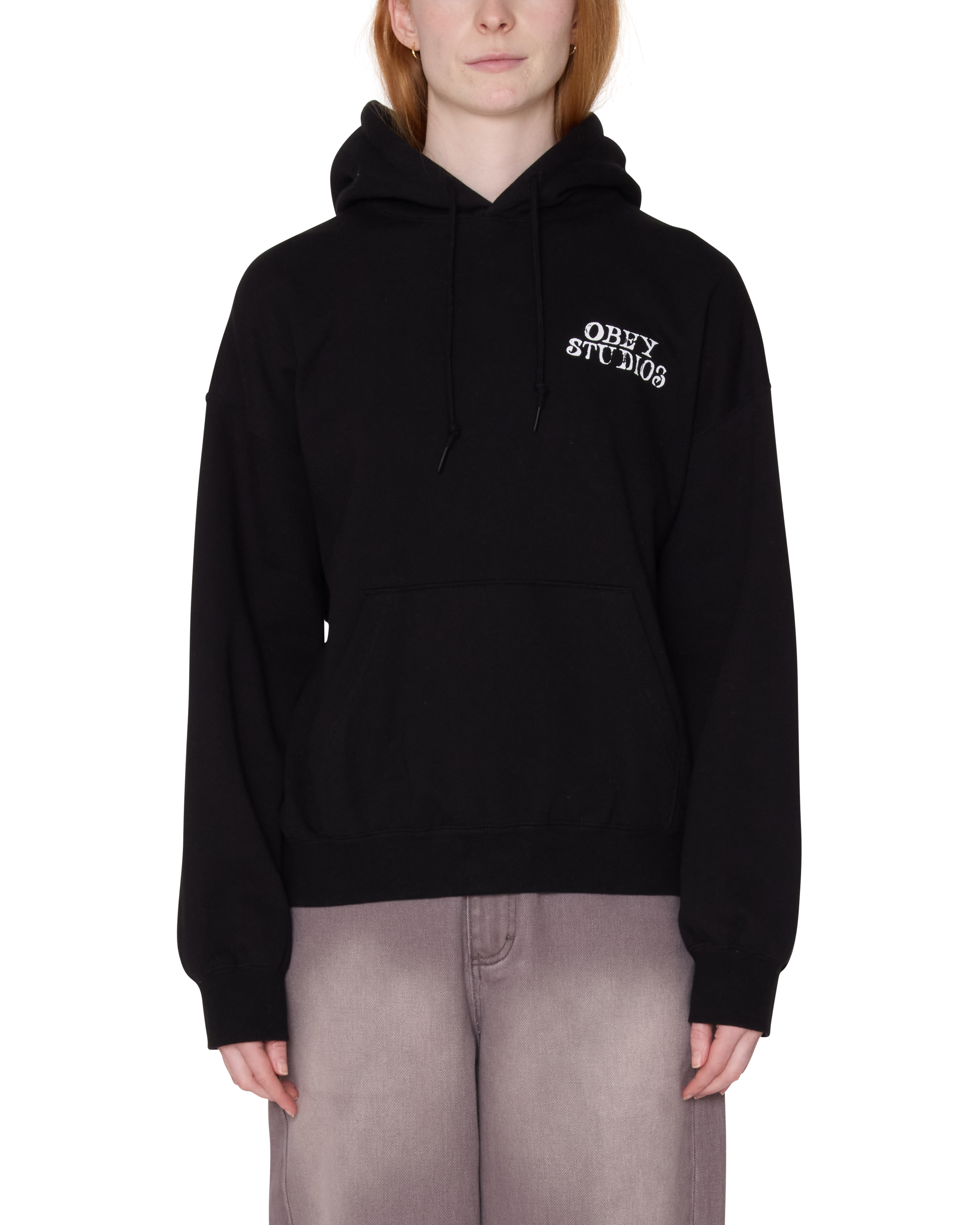 obey studios baggy relaxed pullover black (zoomed)
