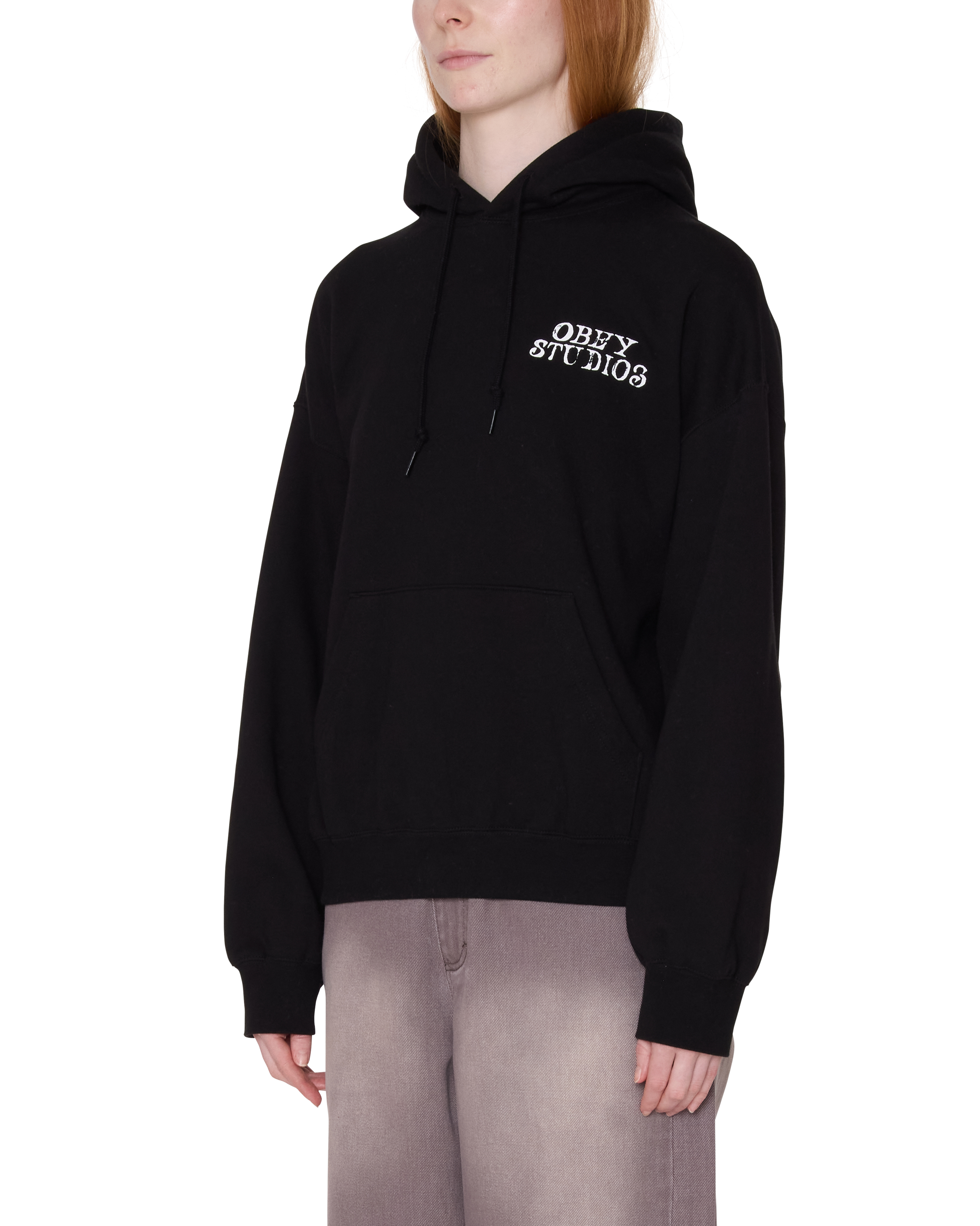 obey studios baggy relaxed pullover black (zoomed)