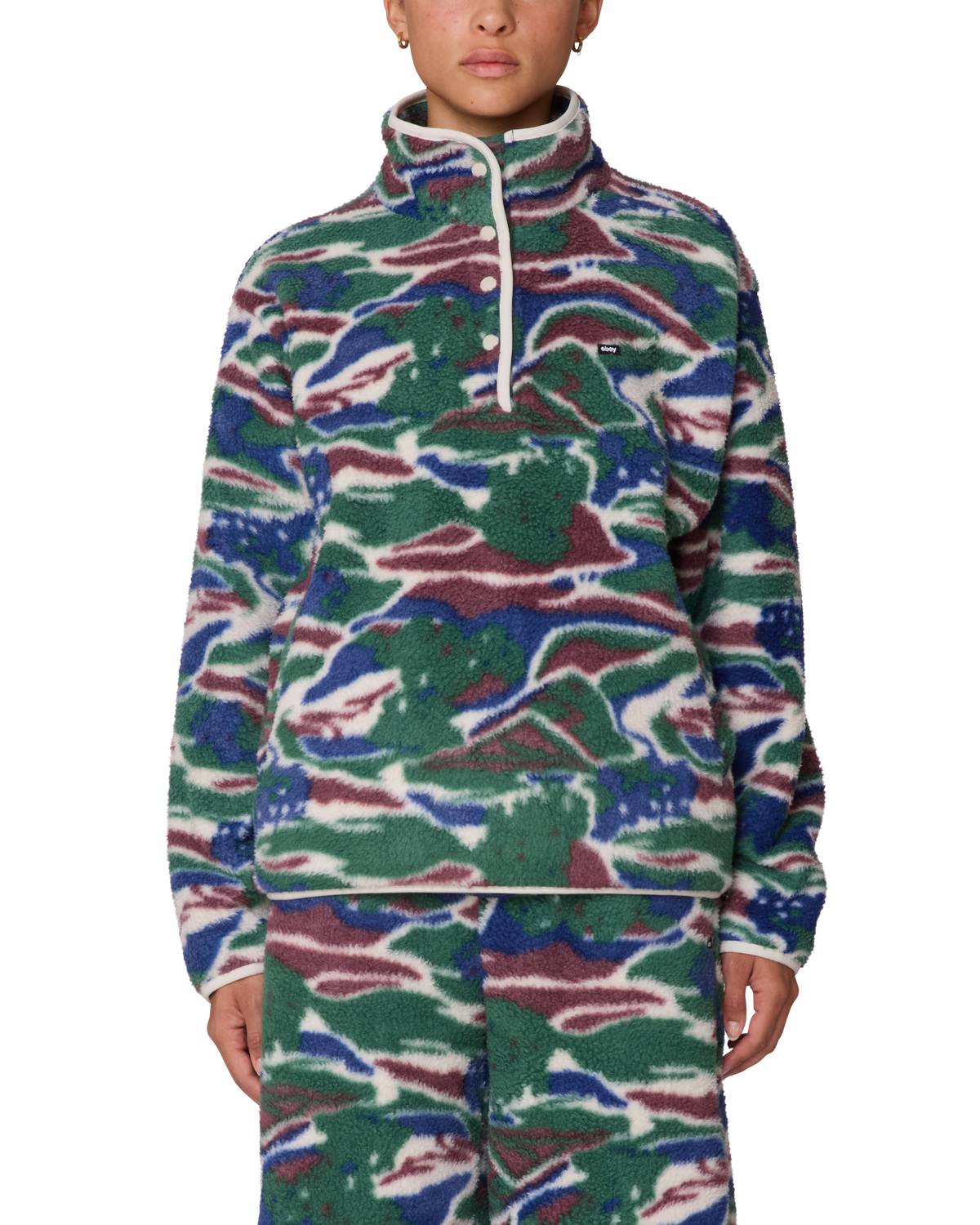 PASTURES MOCK NECK PULLOVER