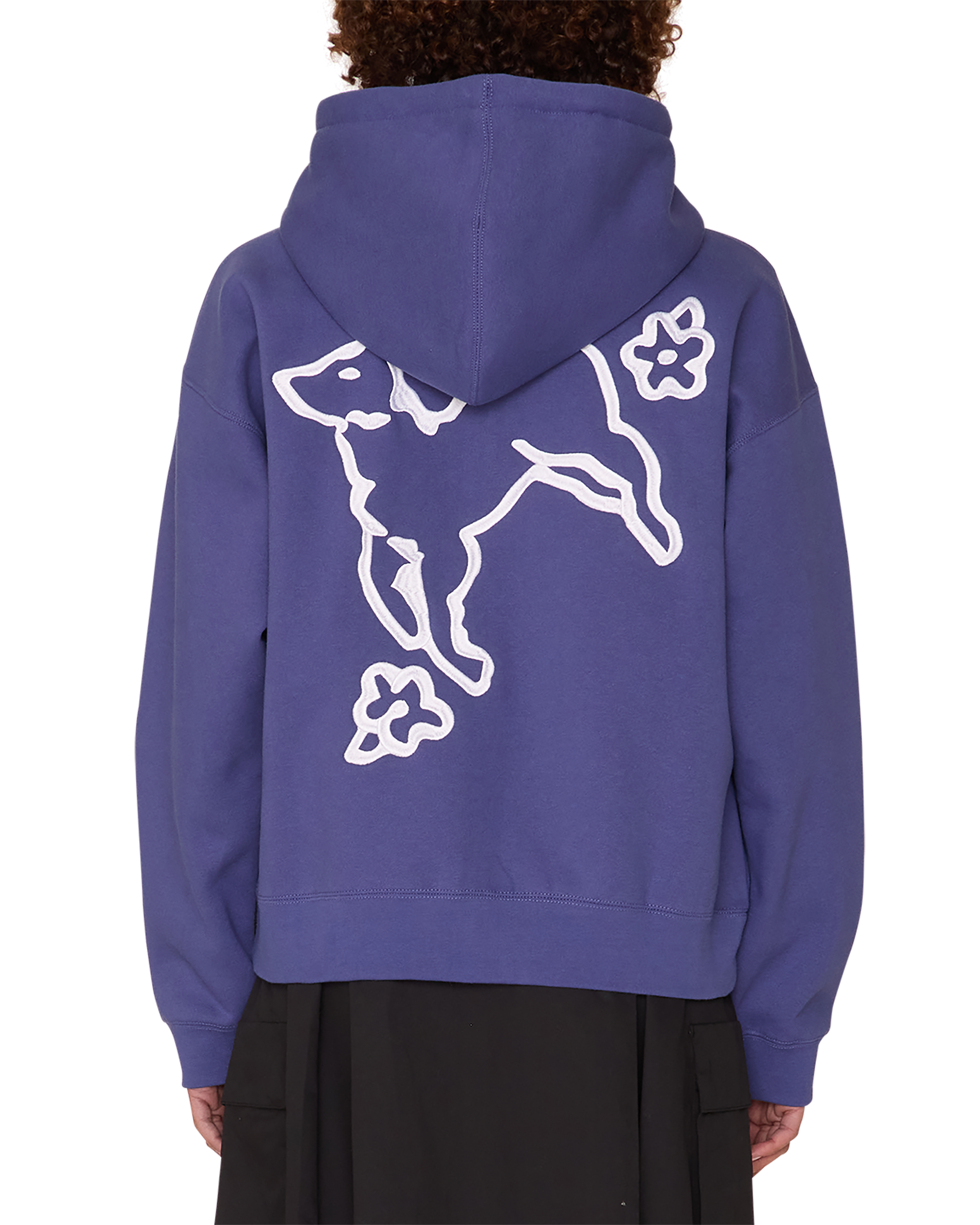obey lamb zip pullover skipper blue (zoomed)