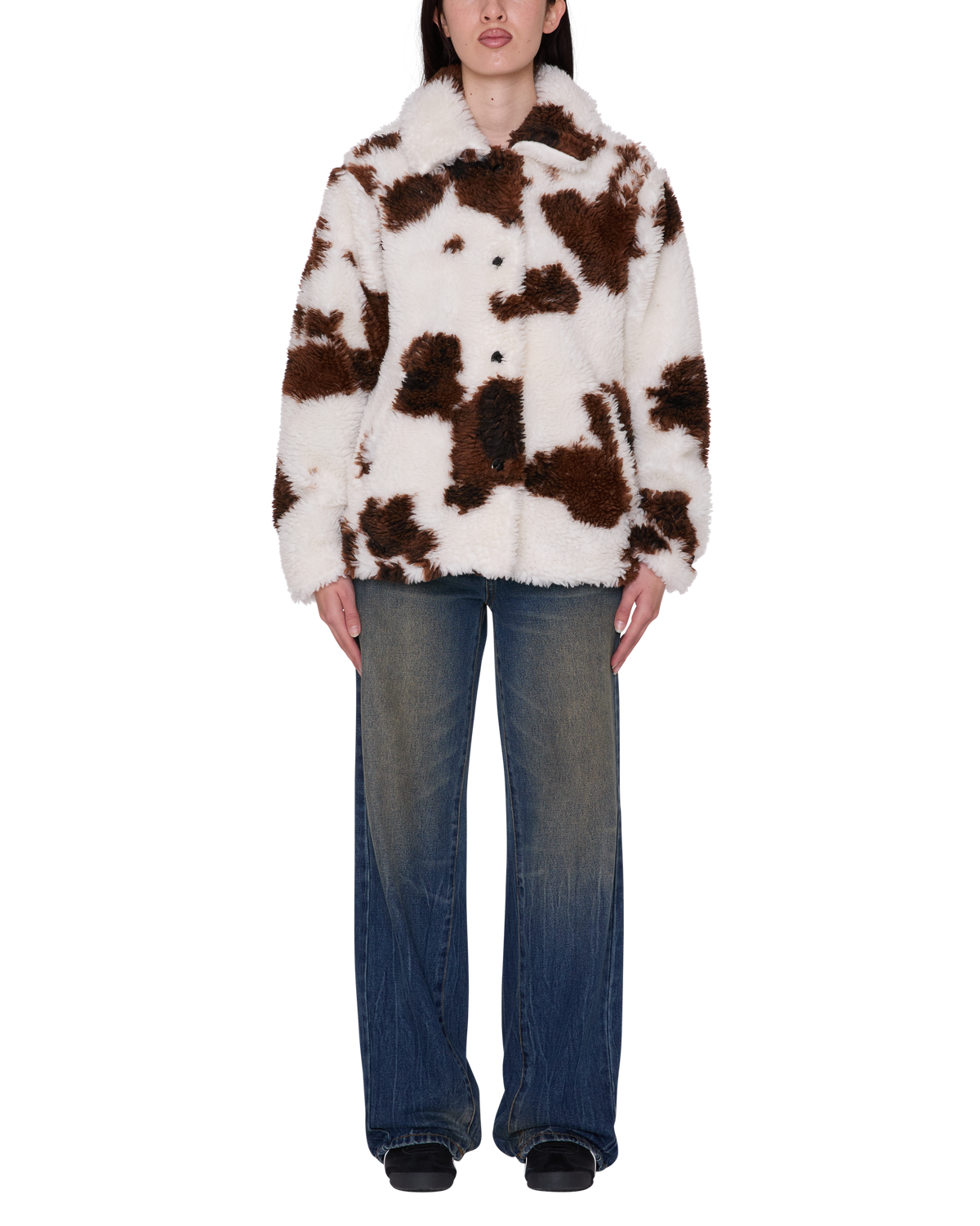obey-nolie-sherpa-short-coat-cow-print