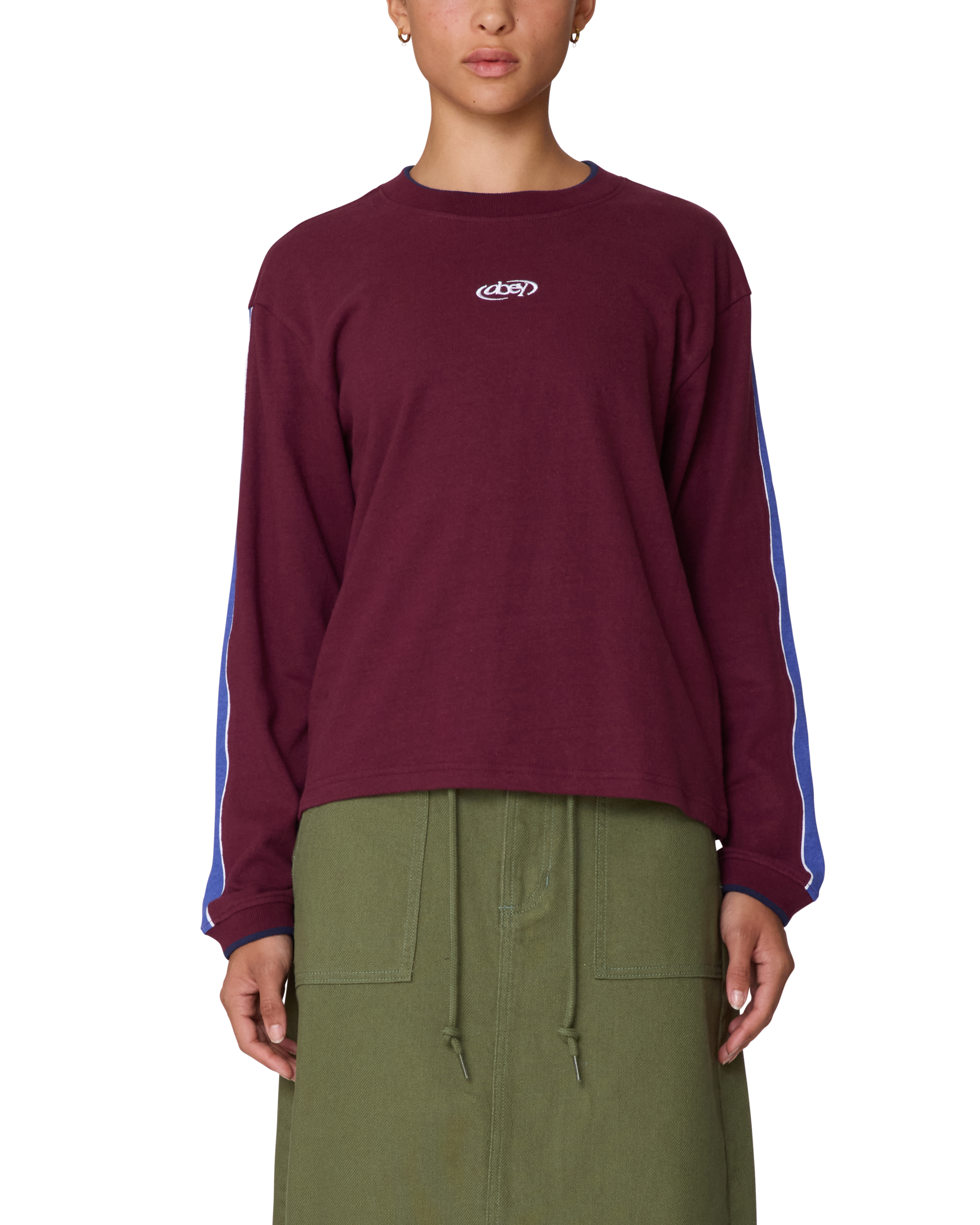 RALLY SLEEVE STRIPE LS TOP (zoomed)