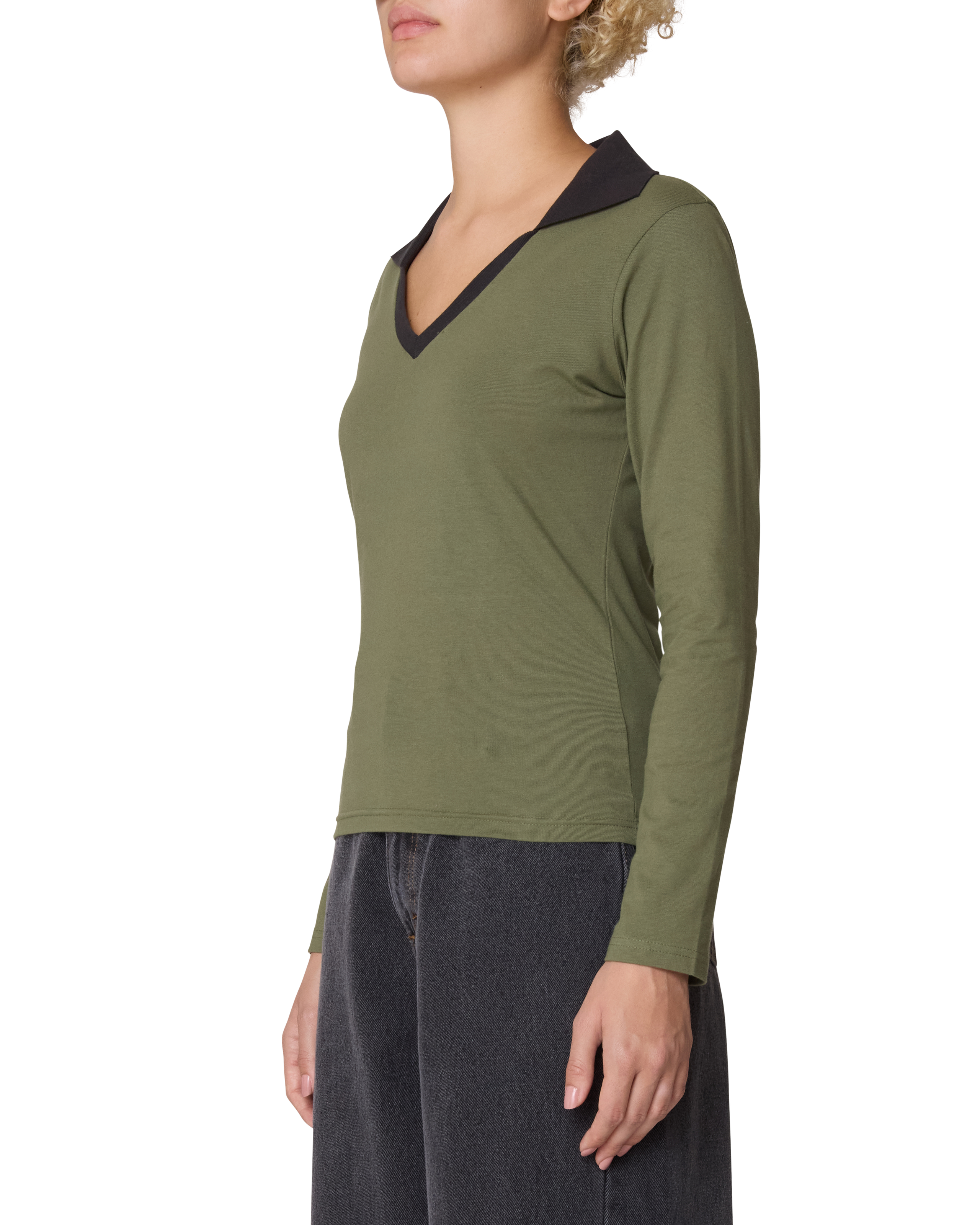 MEDEA COLLARED LS POLO (zoomed)