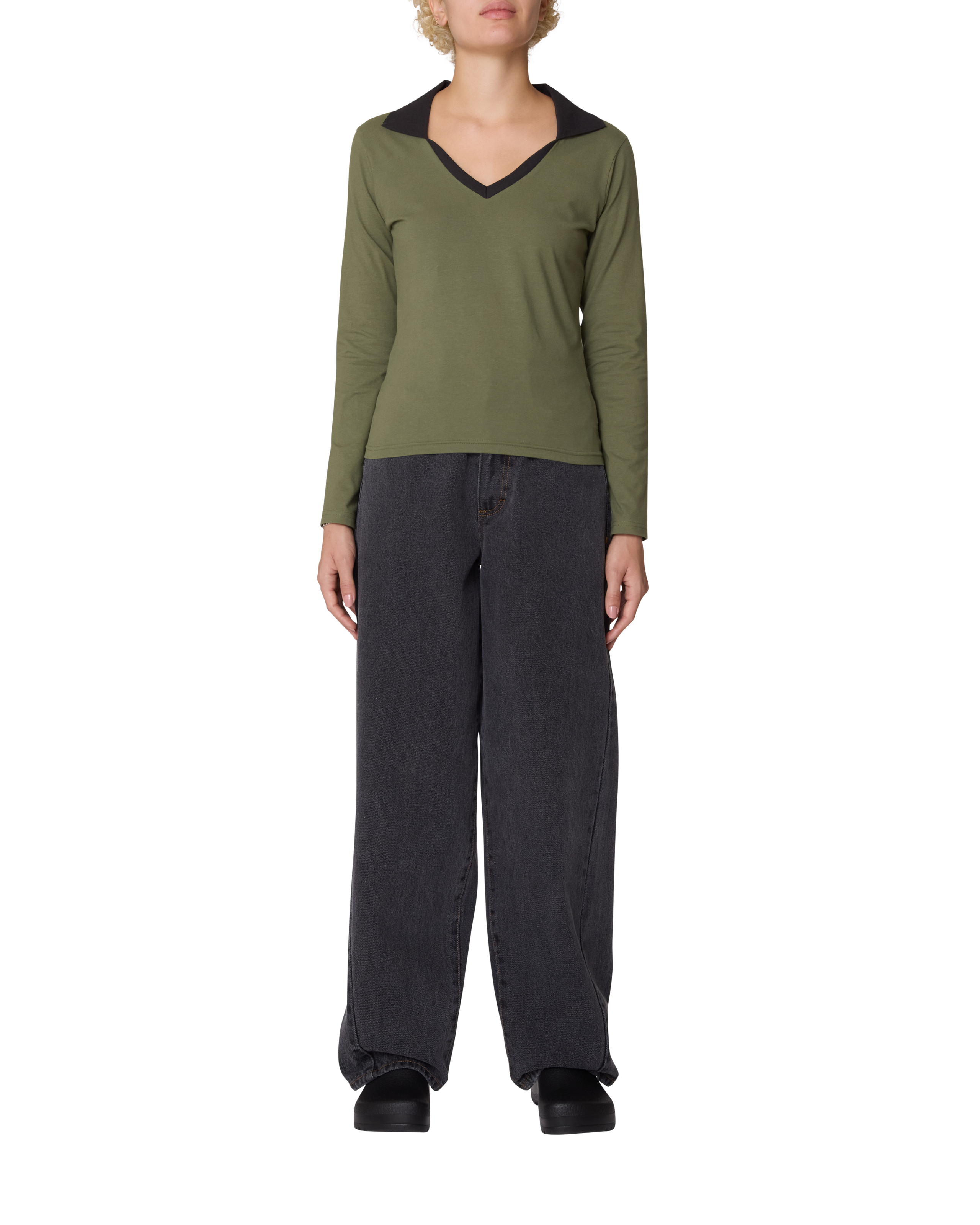 MEDEA COLLARED LS POLO (zoomed)