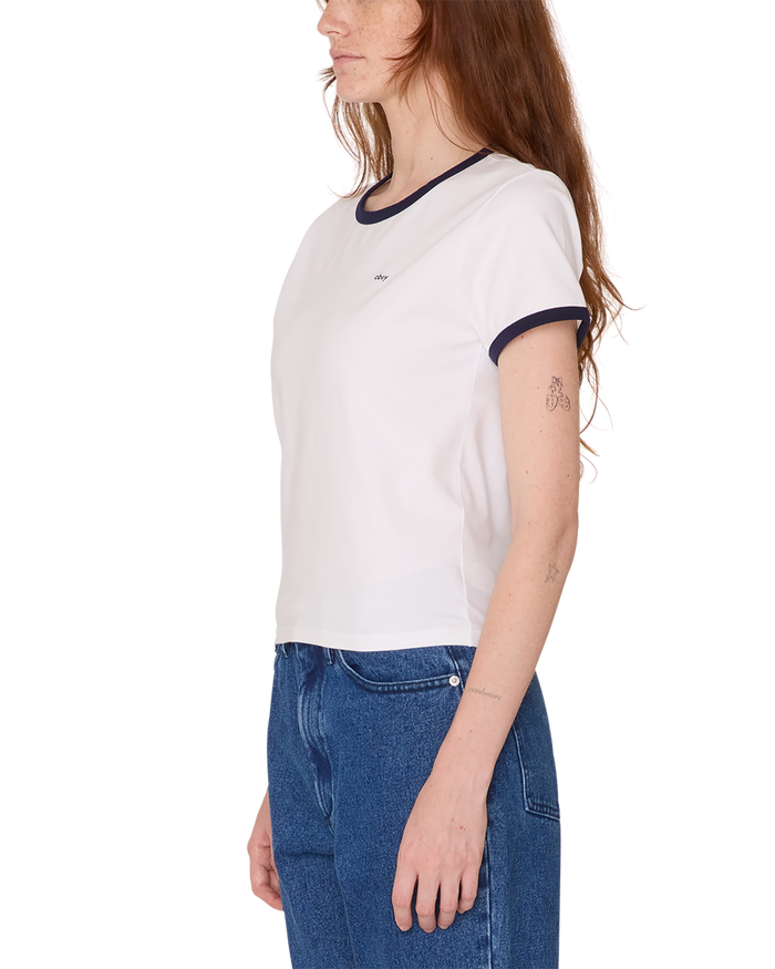 obey tyler ringer t shirt white - alternate view