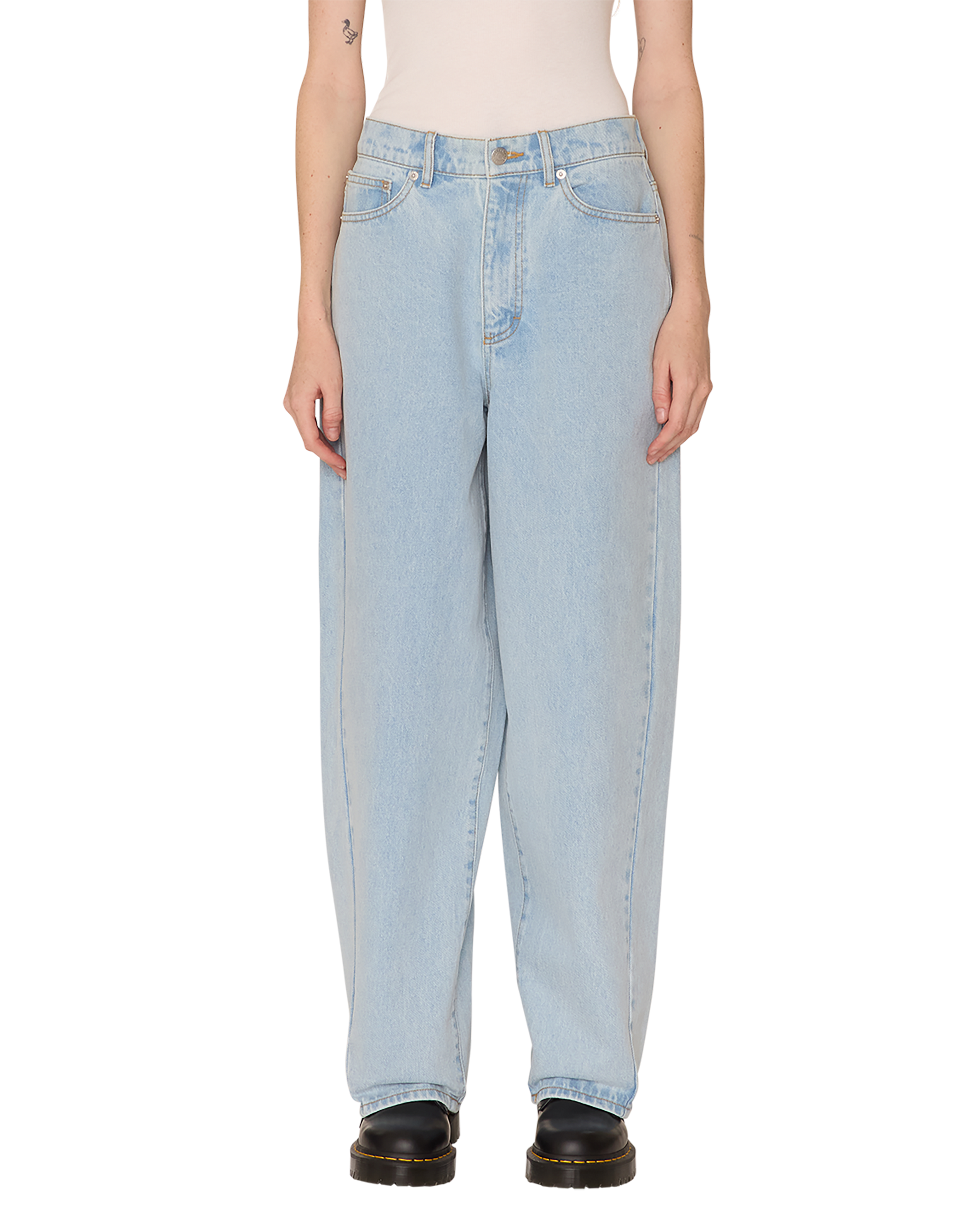 obey leah iii baggy denim lucid (zoomed)