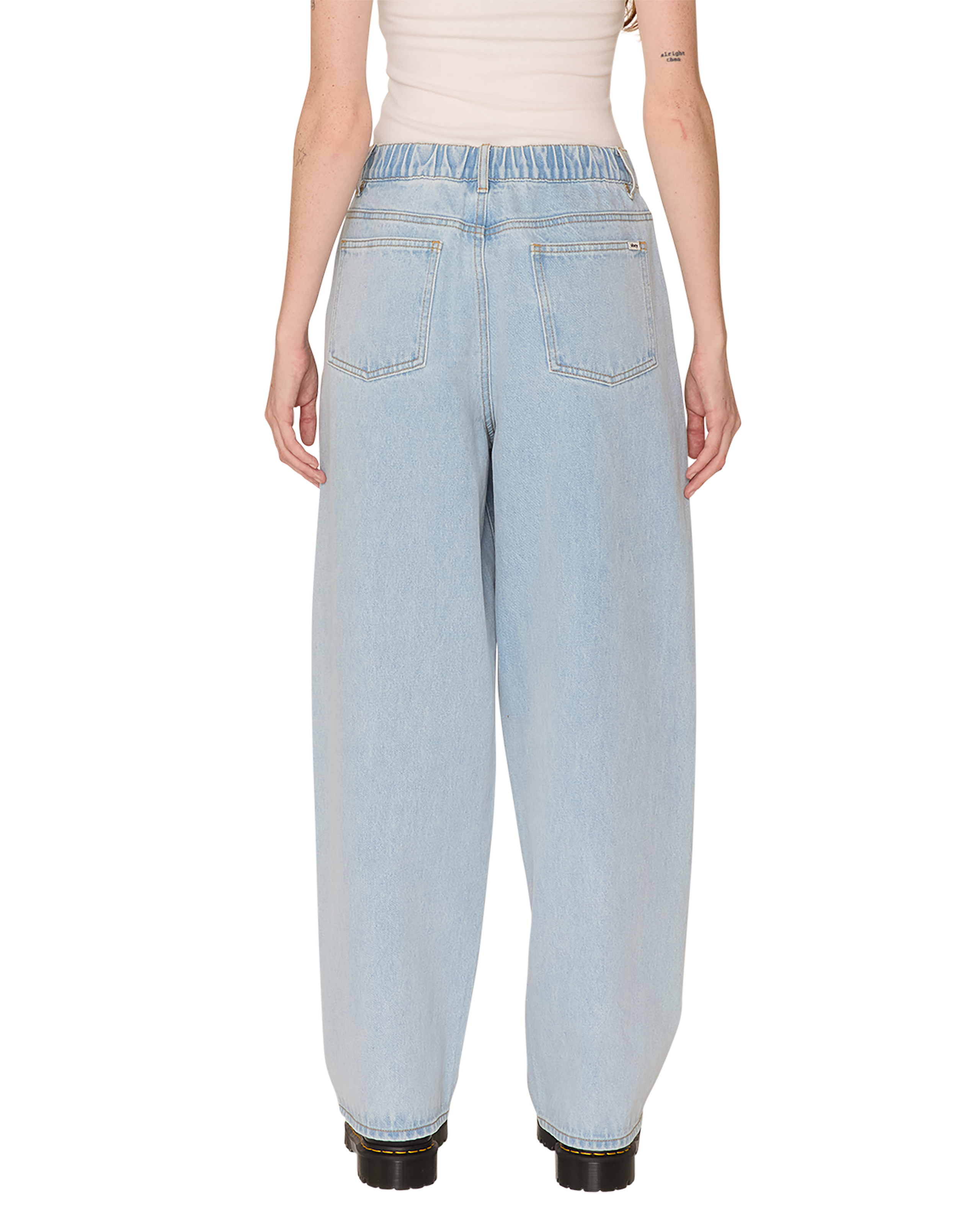obey leah iii baggy denim lucid (zoomed)