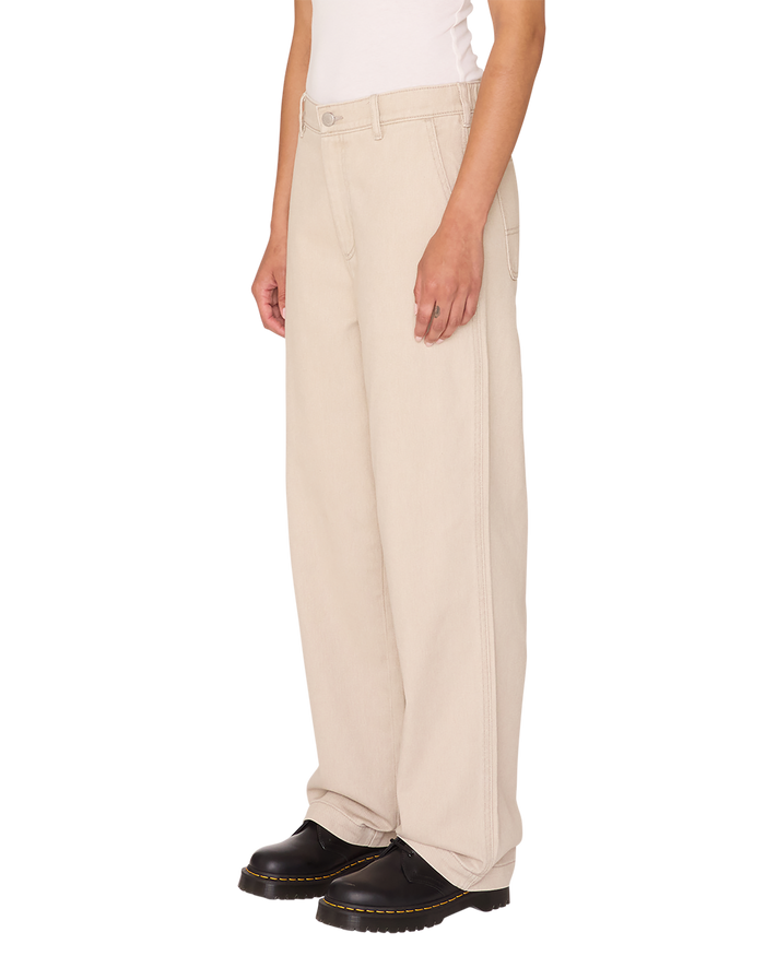 obey sybil carpenter denim sand faded wash - alternate view