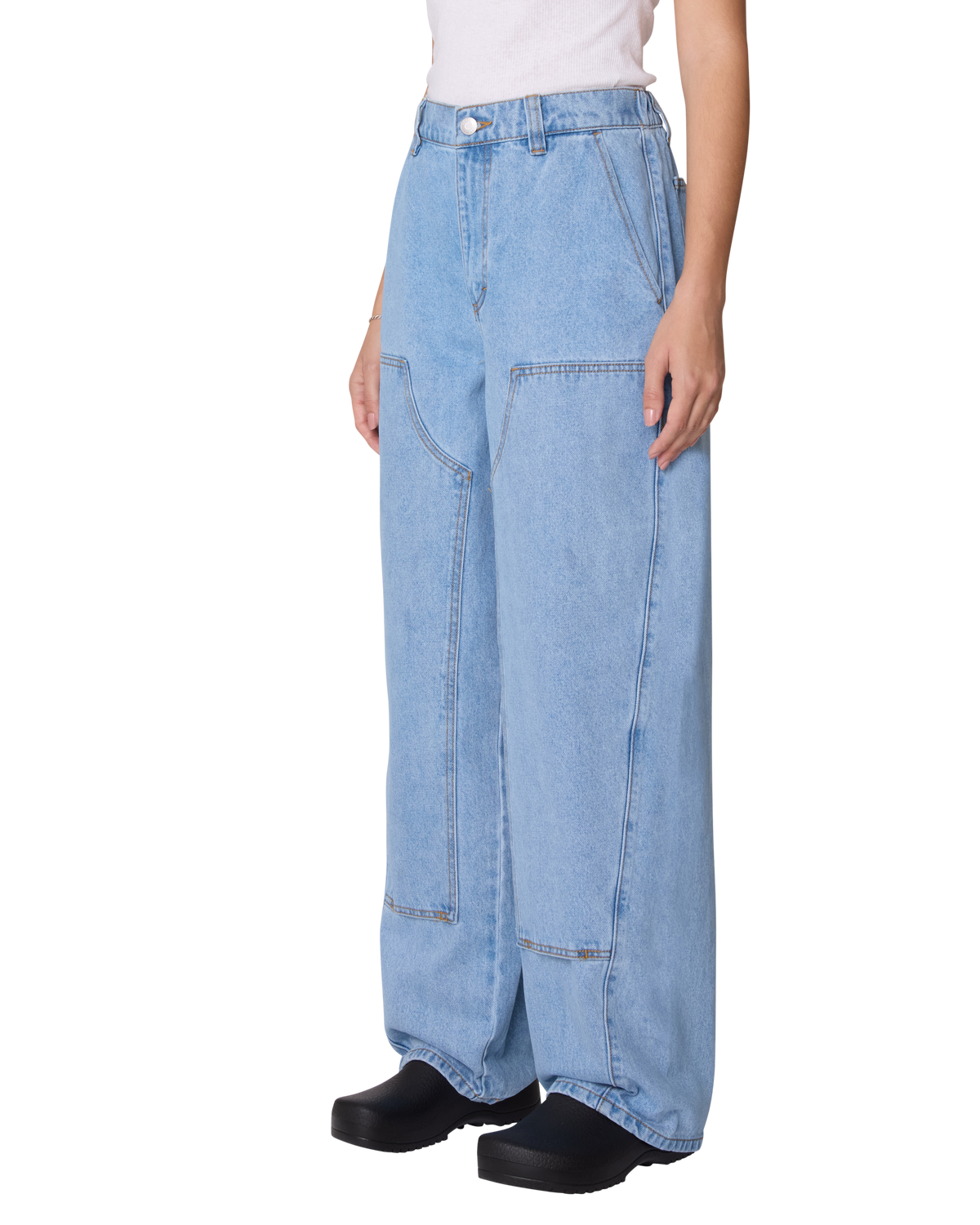 LEAH III BAGGY DBL KNEE DENIM