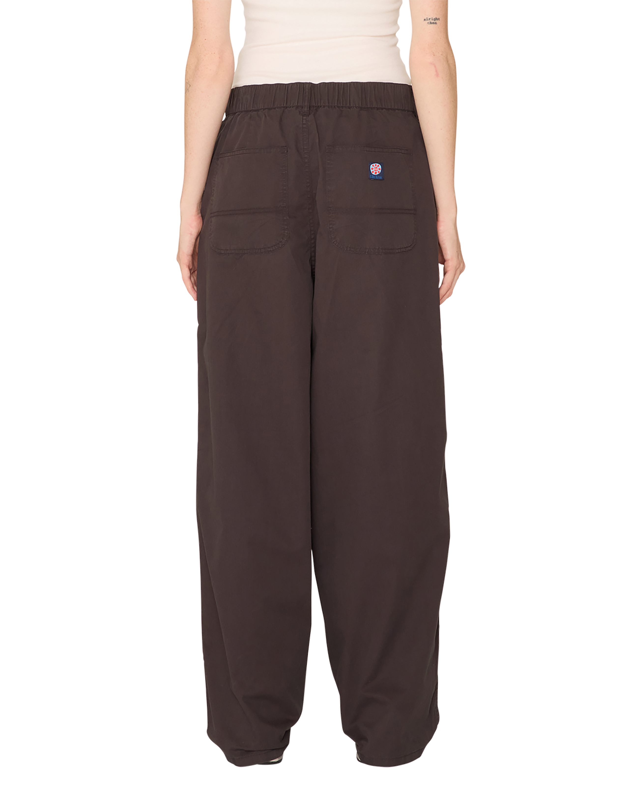 obey volume utility pant black coffee (zoomed)