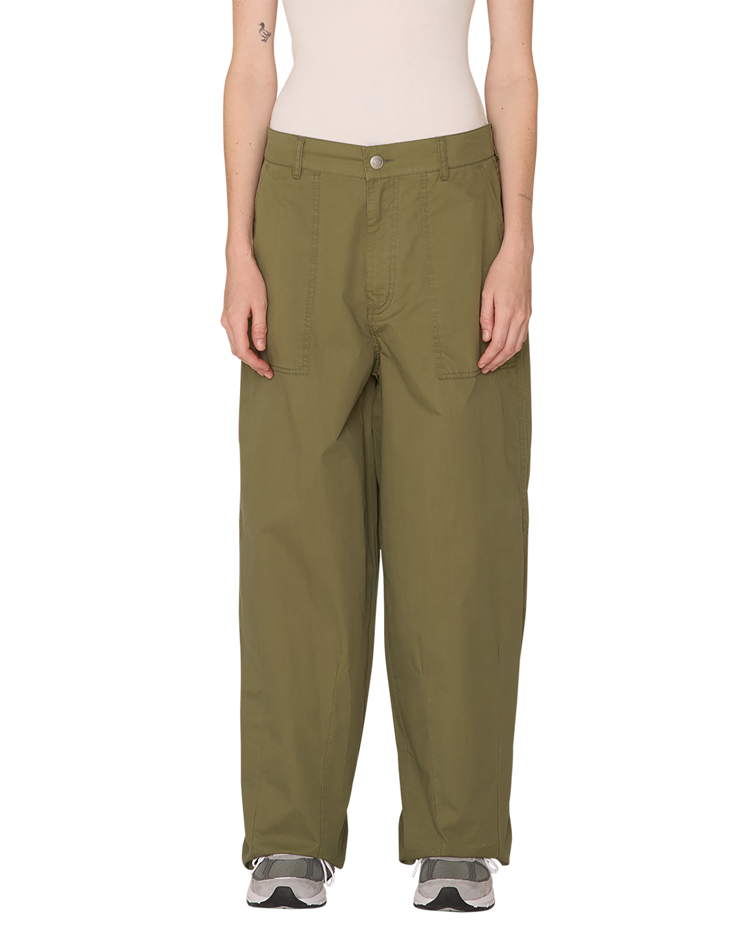 obey volume utility pant olivine (zoomed)
