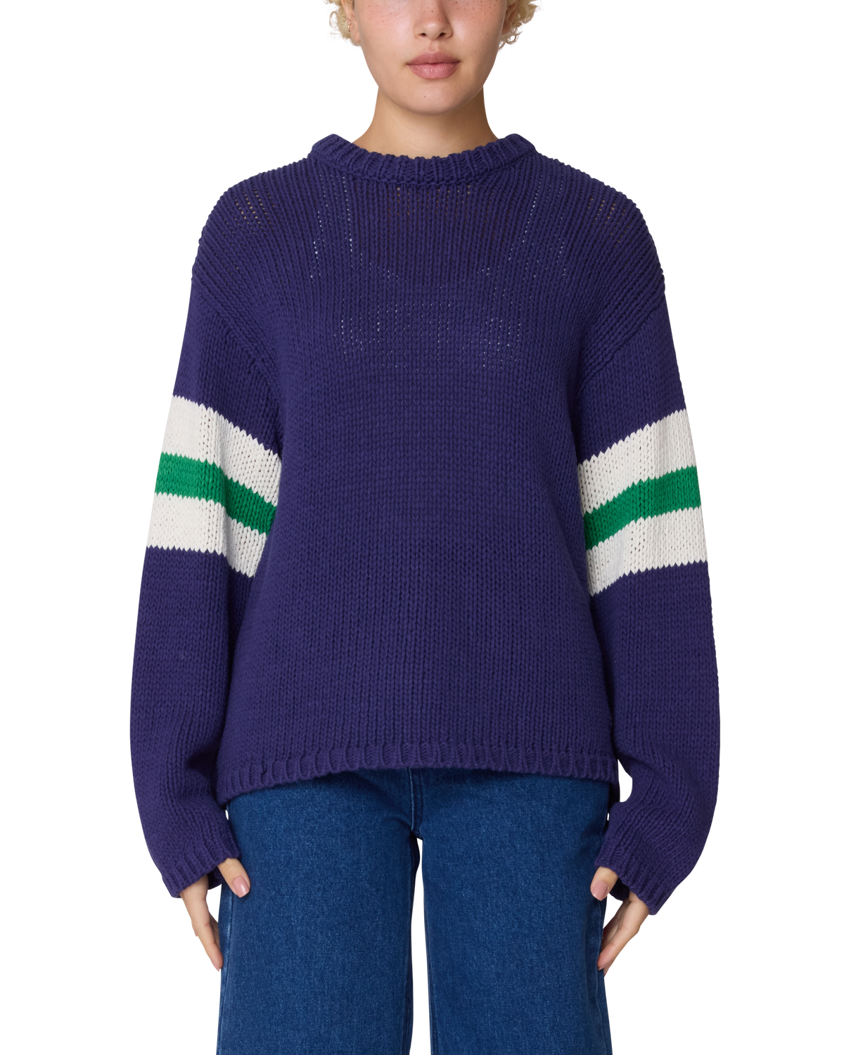 ZONE STRIPE SWEATER