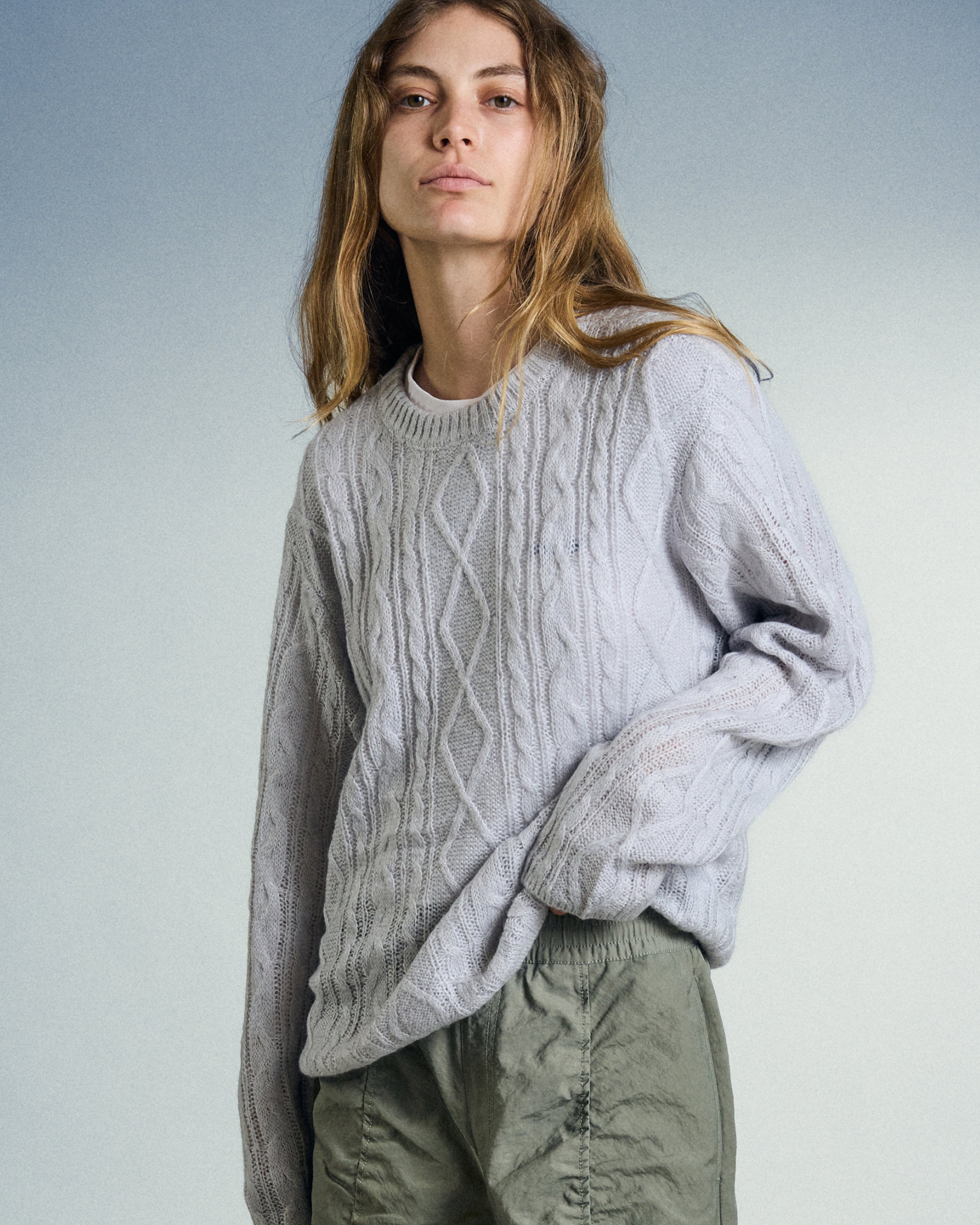 ISABELLA LOOSE CABLE SWEATER (zoomed)
