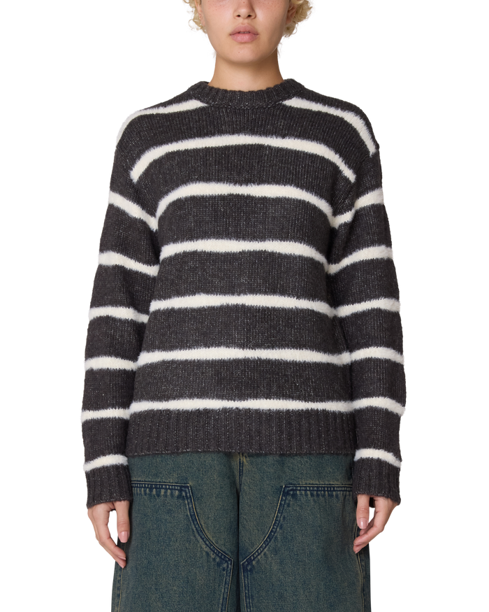 CASEY STRIPE CREW SWEATER