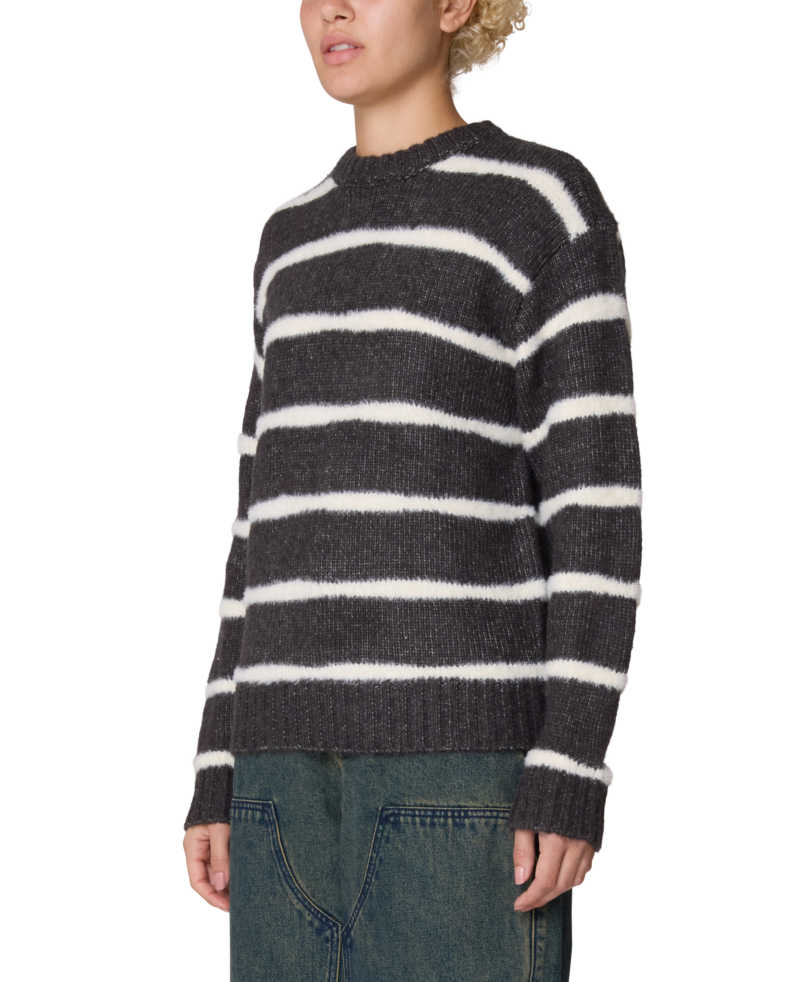 CASEY STRIPE CREW SWEATER (zoomed)