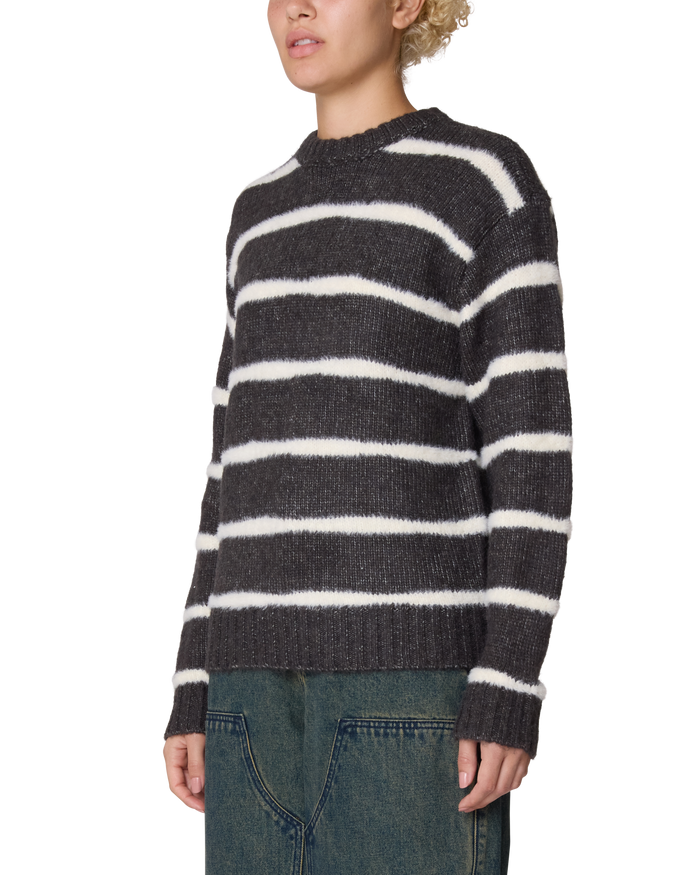 CASEY STRIPE CREW SWEATER - alternate view