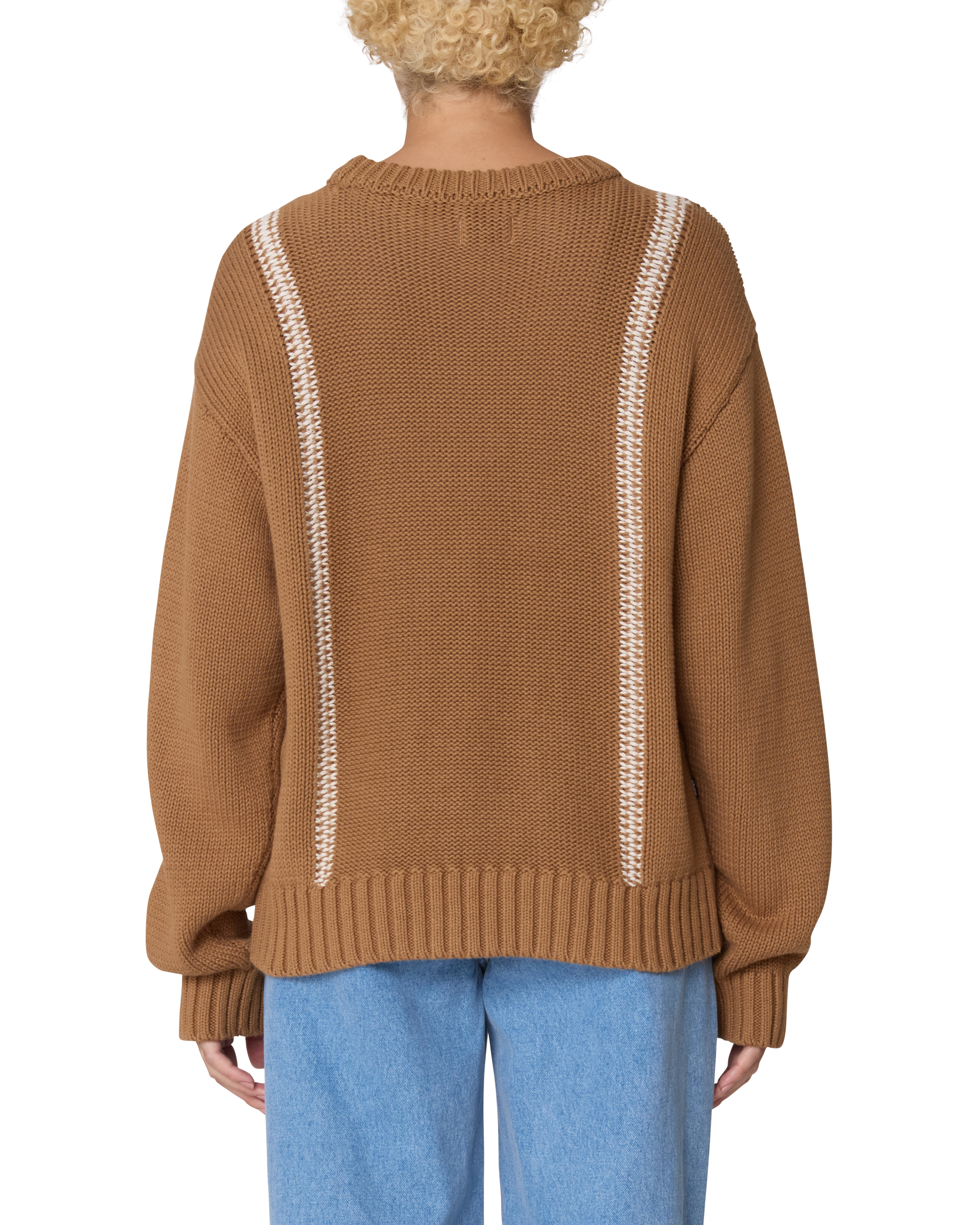 MEND STITCH CREW SWEATER (zoomed)