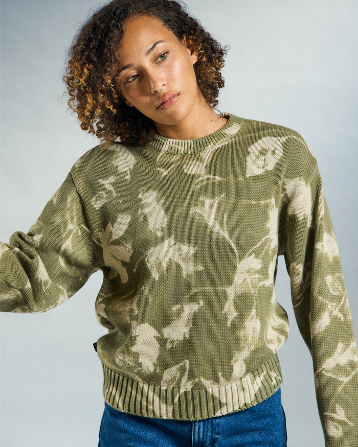 LEAVES CREW SWEATER - alternate view