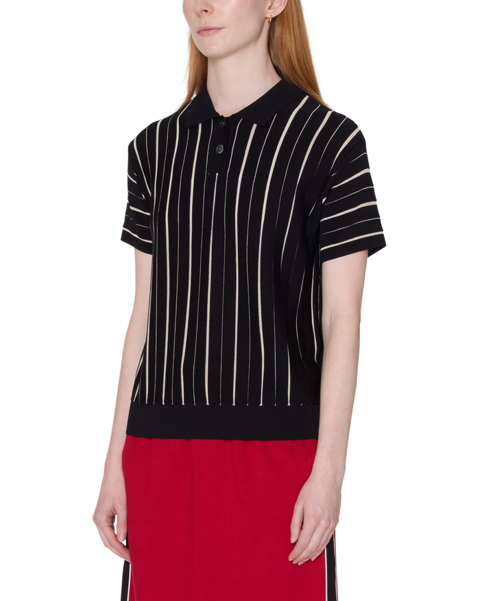 obey-arlo-stripe-polo-sweater-black-multi - alternate view