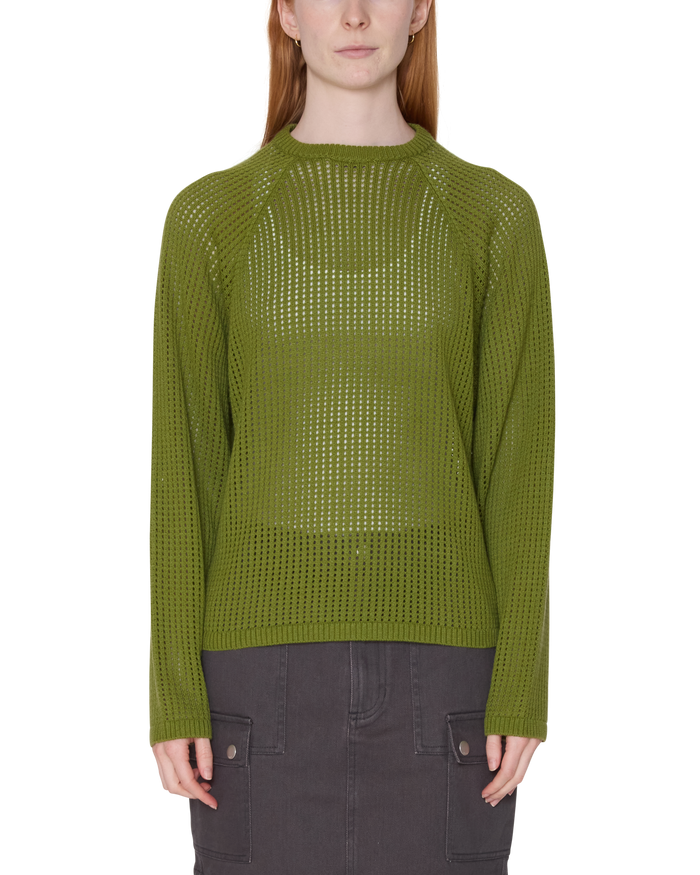 obey-talia-open-knit-raglan-pesto