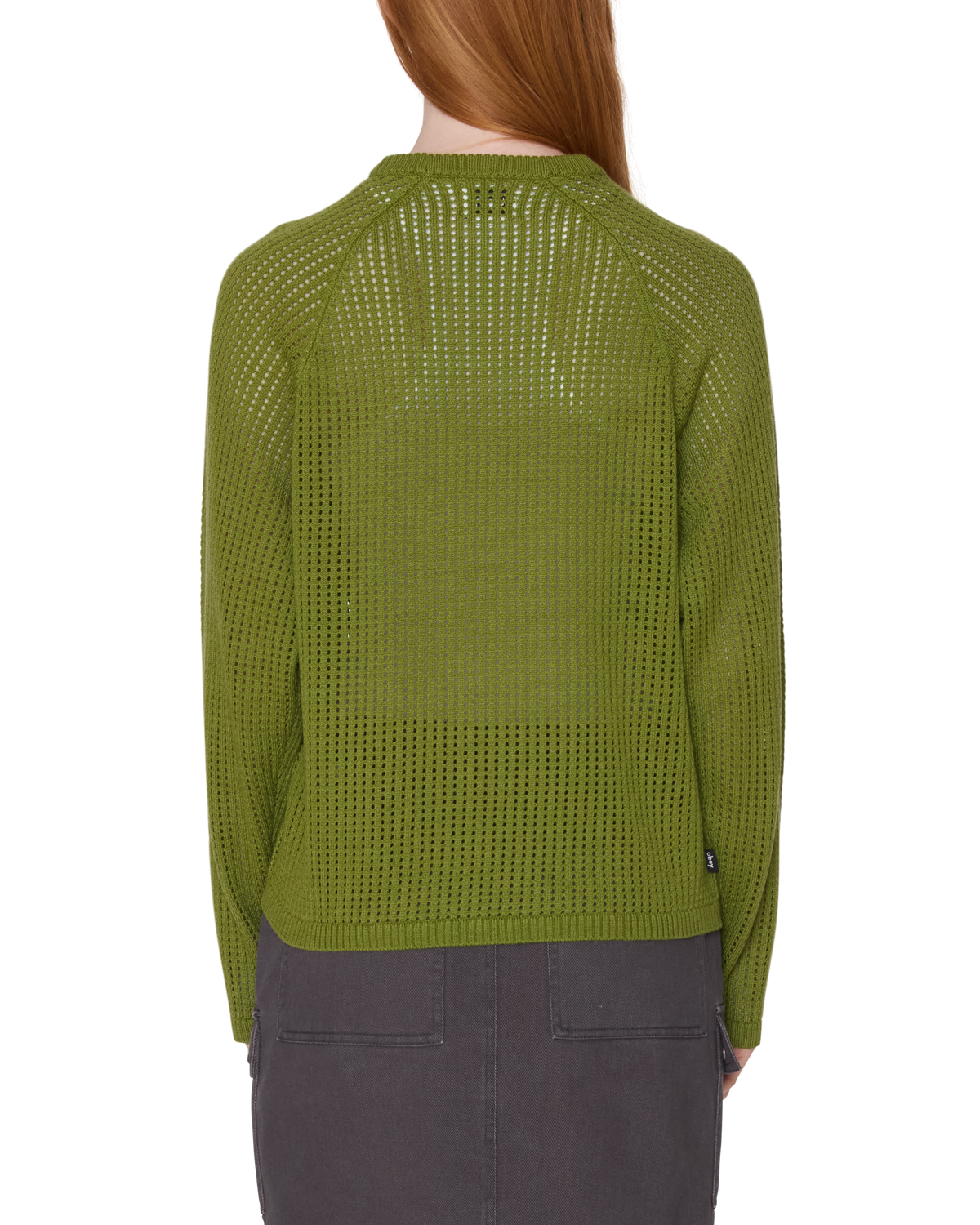 obey-talia-open-knit-raglan-pesto