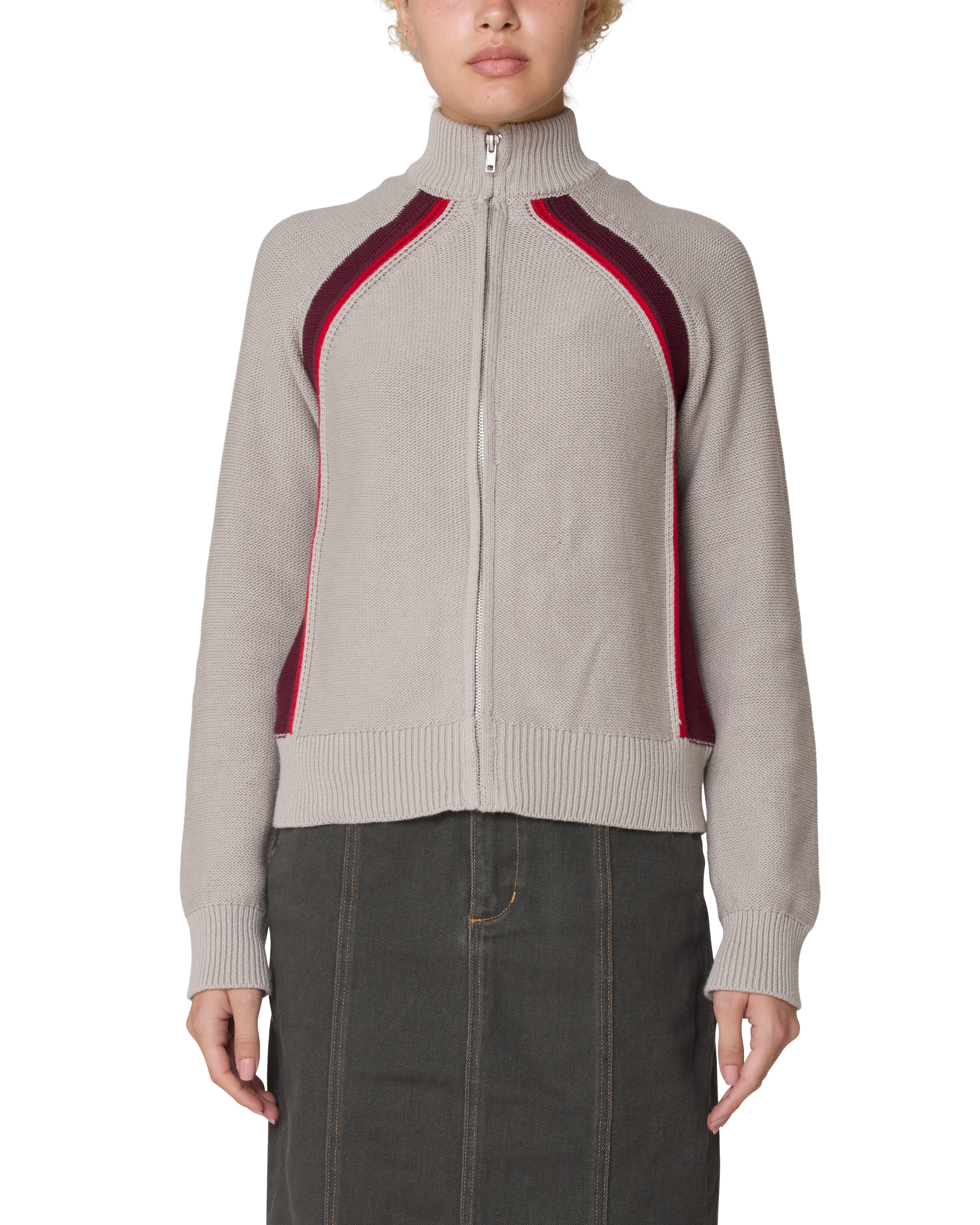 LIZZIE ZIP MOCK SWEATER (zoomed)